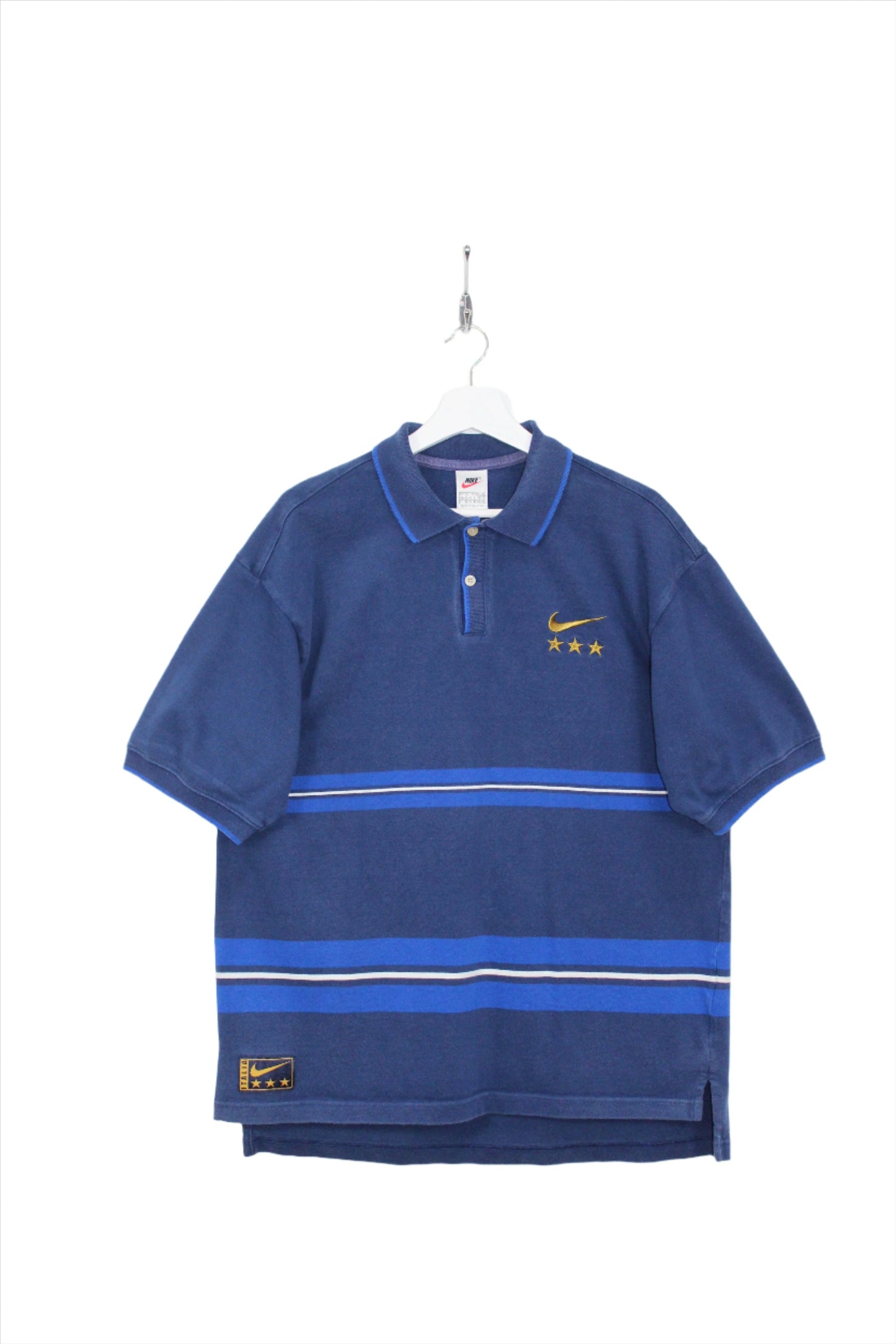 ITALY 1998 VINTAGE NIKE FOOTBALL POLO SHIRT XL