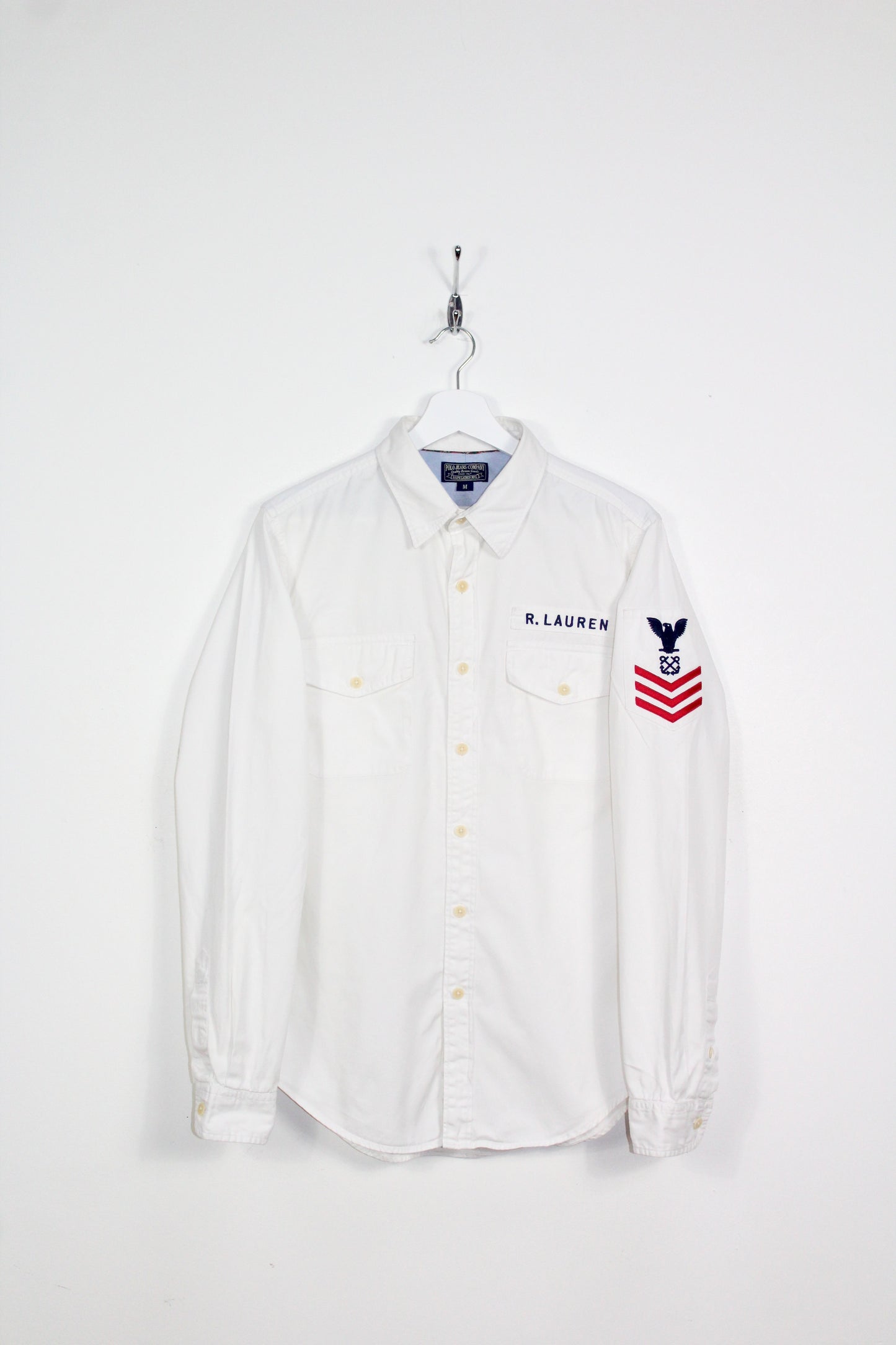 VINTAGE POLO RALPH LAUREN LONG SLEEVE SHIRT MEDIUM