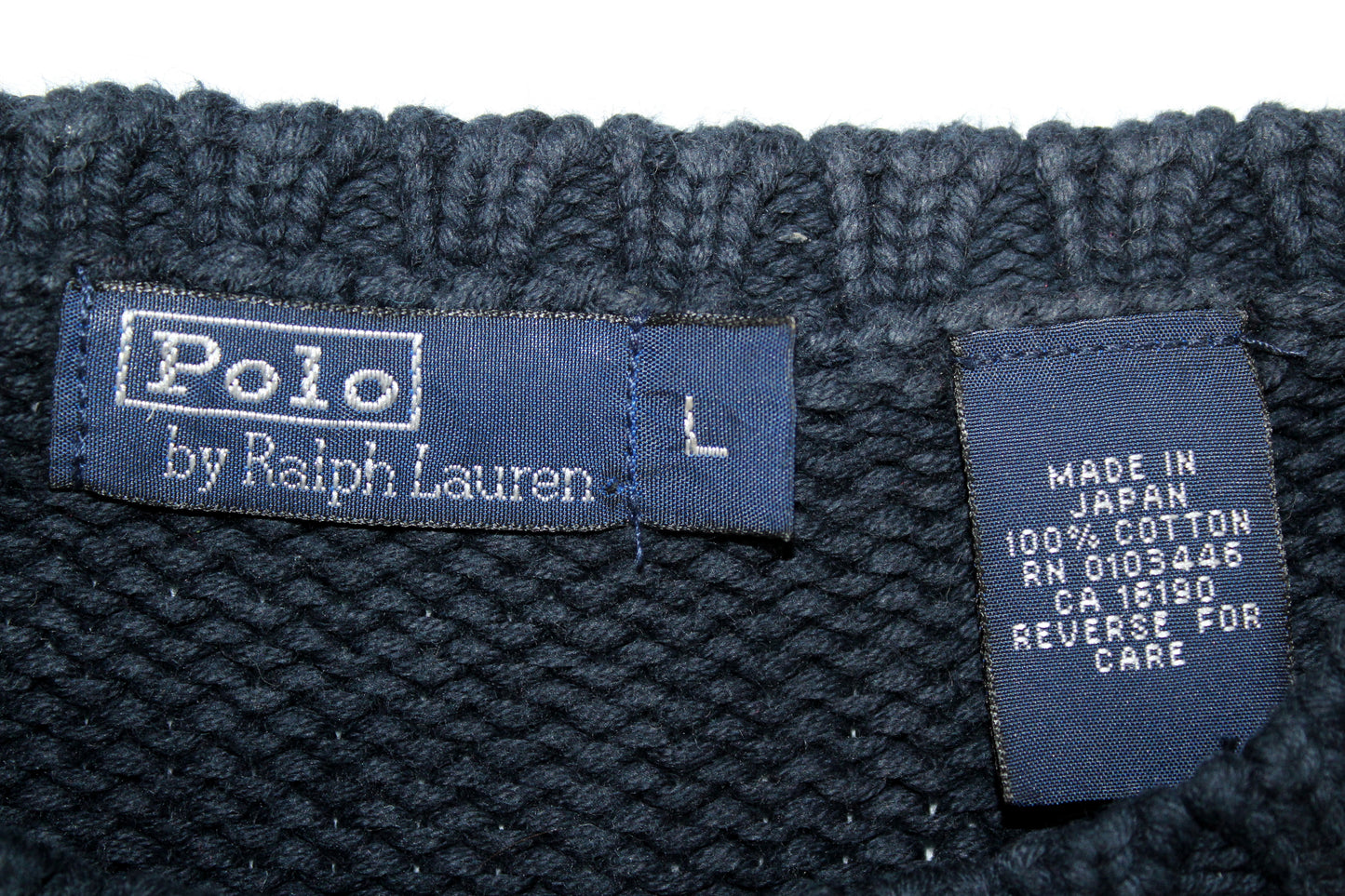 POLO RALPH LAUREN 90'S VINTAGE USA FLAG KNIT JUMPER LARGE (WOMEN'S)