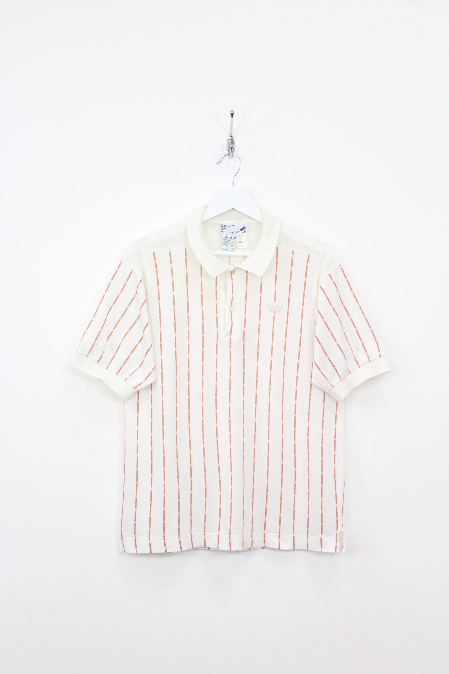 ADIDAS FIRST VENTEX 70'S VINTAGE STRIPED TENNIS POLO SHIRT SMALL
