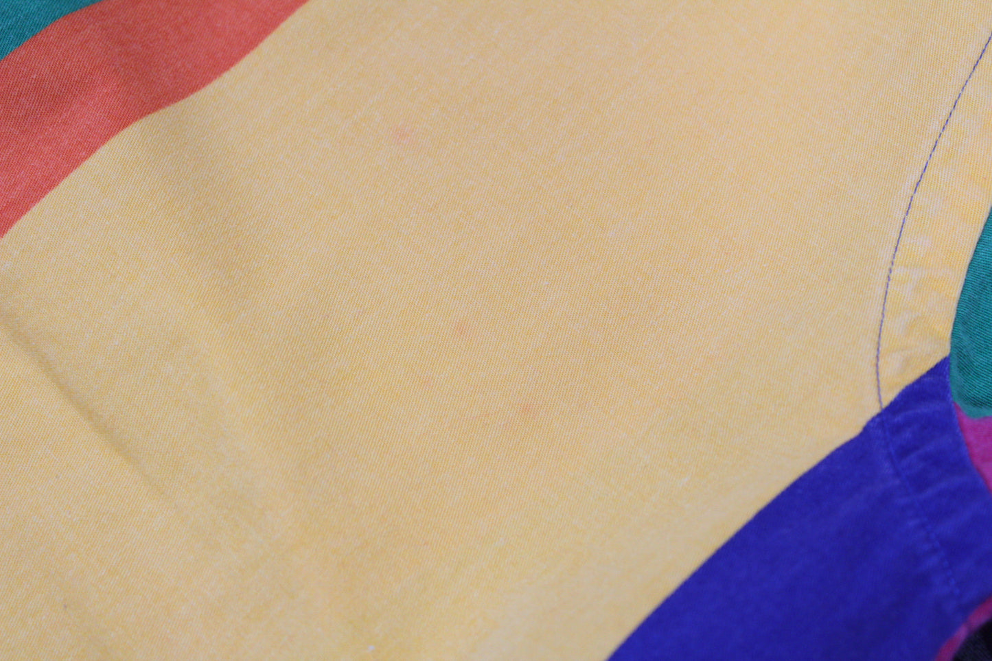 POLO RALPH LAUREN VINTAGE MULTICOLORED STRIPED SHORT SLEEVE SHIRT MEDIUM