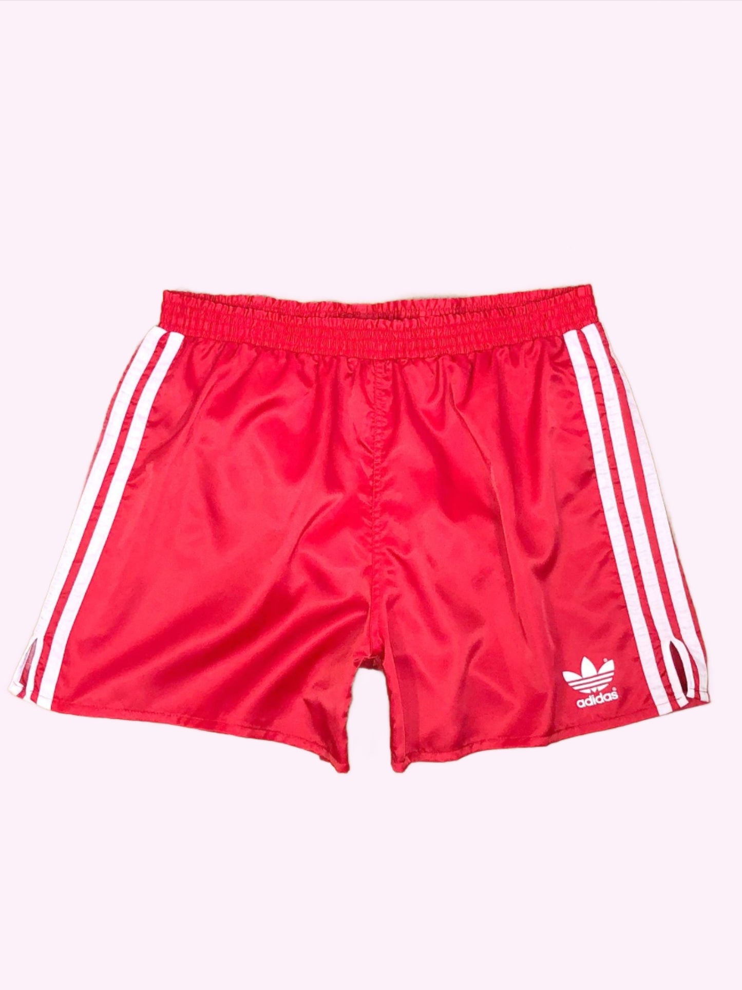 ADIDAS 80'S VINTAGE SHINY RUNNING SPRINTER NYLON SHORTS D6 LARGE
