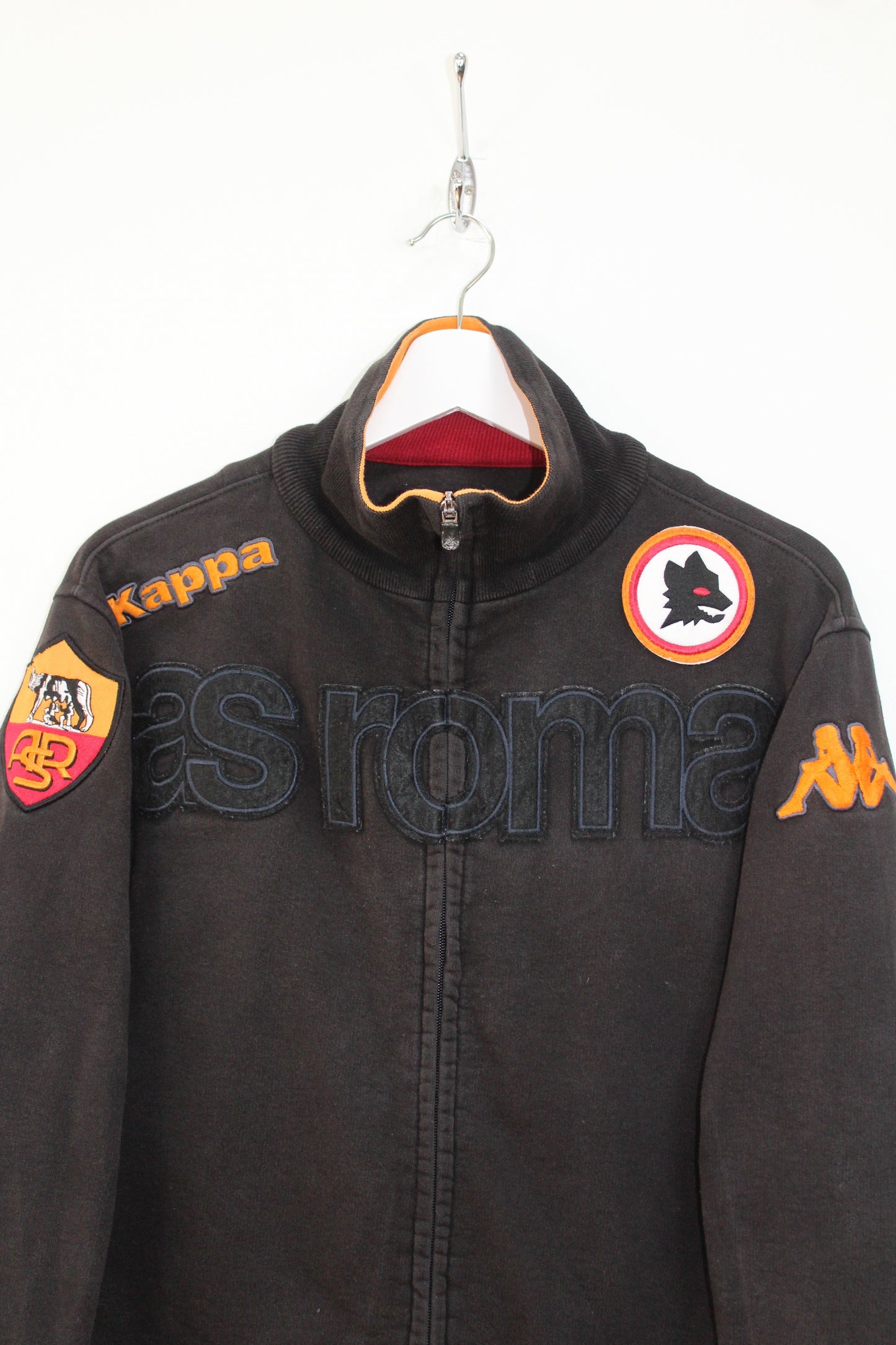 KAPPA AS ROMA 2010-11 TRACKSUIT TOP JACKET SMALL