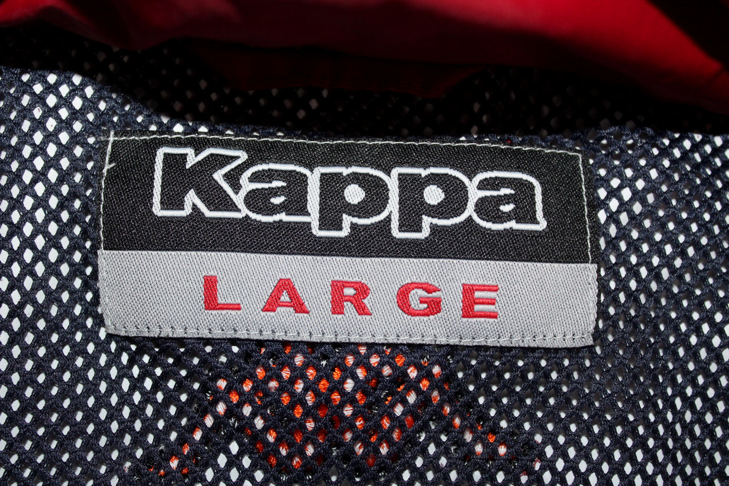 AS ROMA 2002-03 VINTAGE KAPPA HOODED TRACKSUIT TOP RAIN JACKET LARGE