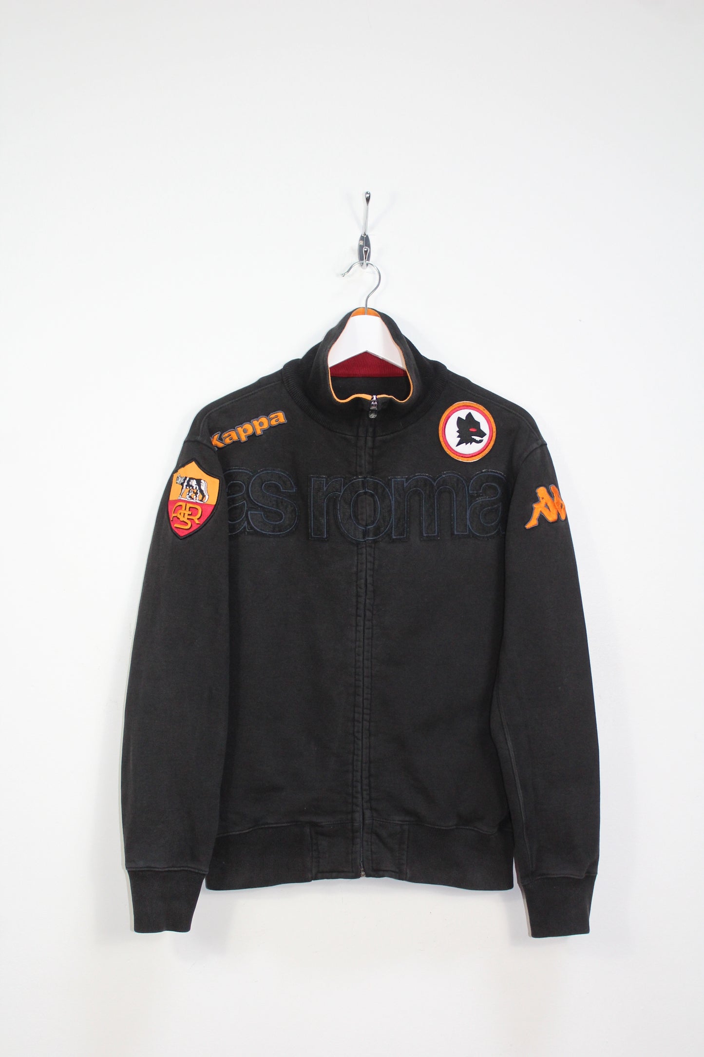 KAPPA AS ROMA 2010-11 TRACKSUIT TOP JACKET SMALL