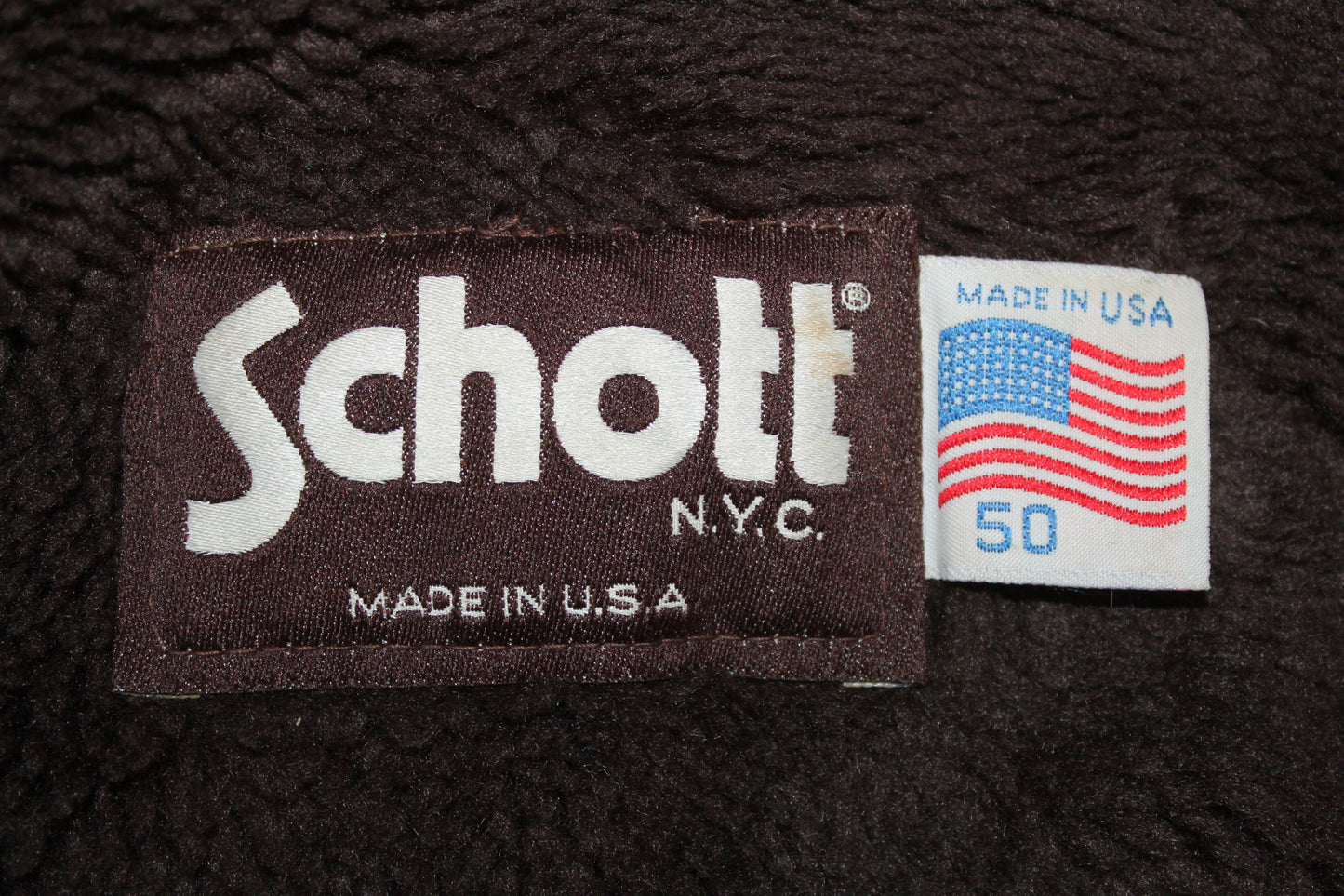 SCHOTT 90'S VINTAGE A-2 LEATHER FLIGHT JACKET MEDIUM