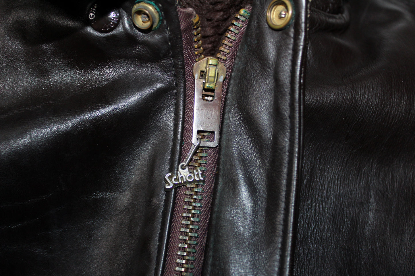 SCHOTT 90'S VINTAGE A-2 LEATHER FLIGHT JACKET MEDIUM