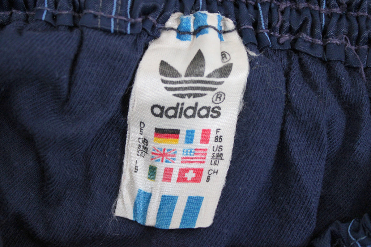 ADIDAS FIRST 80'S VINTAGE SHINY RUNNING SPRINTER NYLON SHORTS D5 MEDIUM