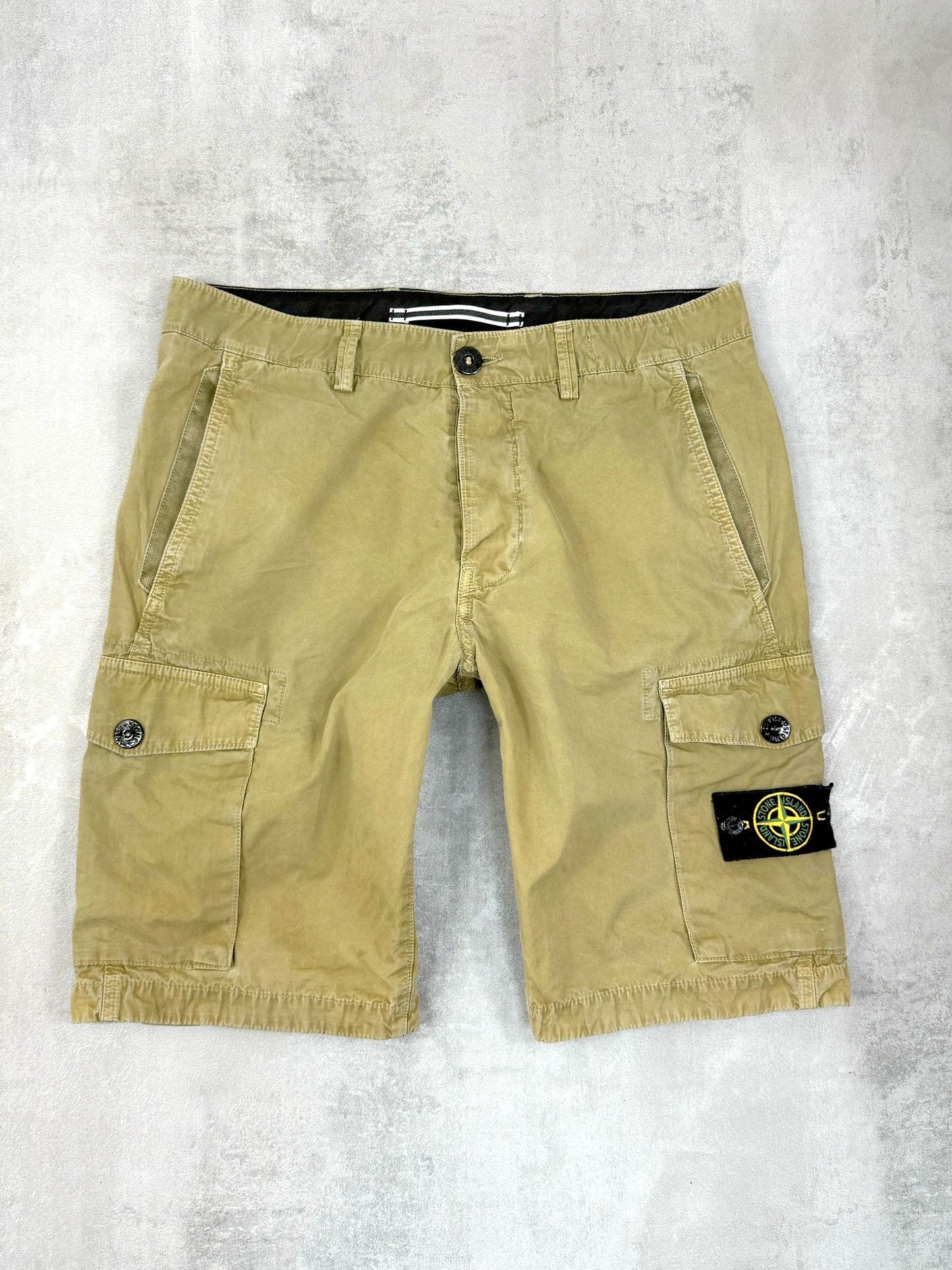 STONE ISLAND SS 2017 TYPE SL BERMUDA CARGO SHORTS W 32" MEDIUM
