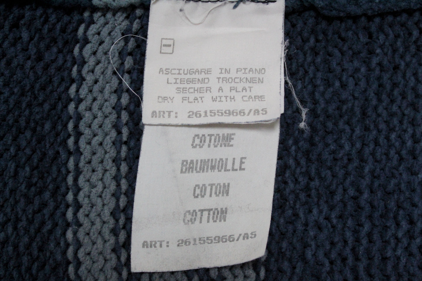 VINTAGE STONE ISLAND SS 1997 CHENILLE KNIT SWEATSHIRT SMALL