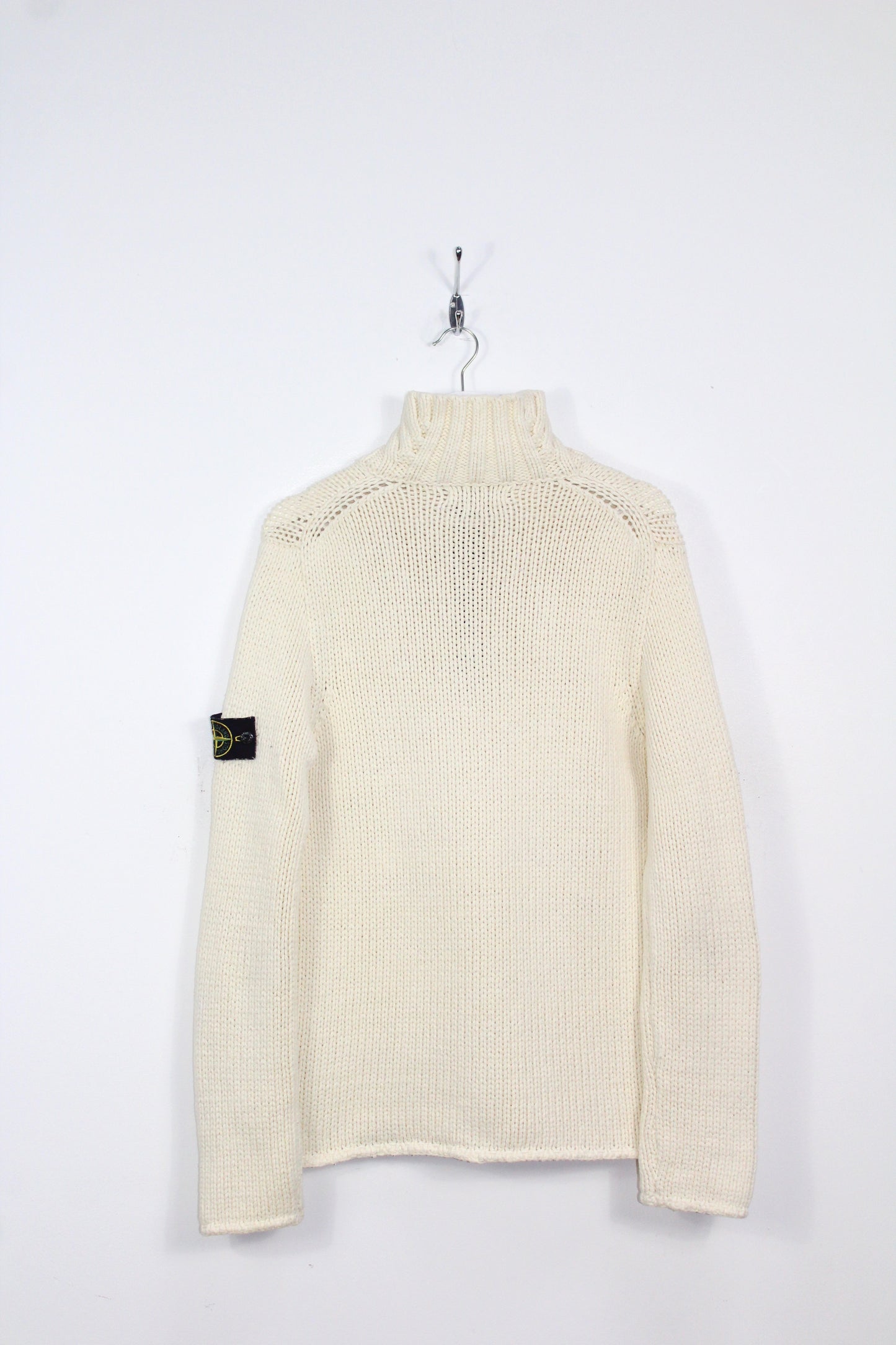 VINTAGE STONE ISLAND AW 2005 HALF ZIP KNIT JUMPER MEDIUM