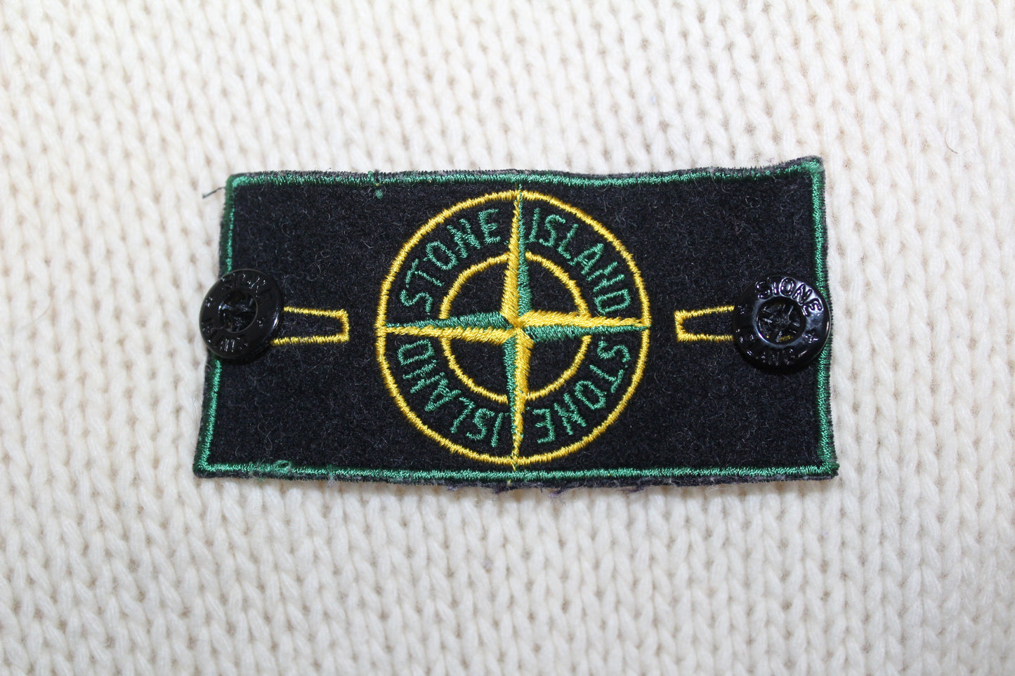 STONE ISLAND 80'S VINTAGE KNIT WOOL JUMPER XL