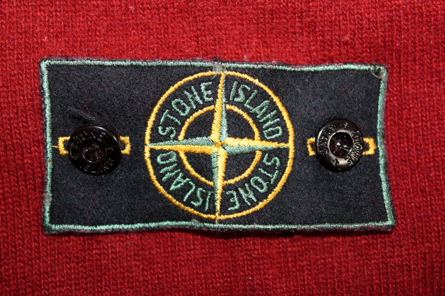 VINTAGE STONE ISLAND AW 1989 ZIPPED MOCK NECK WOOL SWEATSHIRT MEDIUM