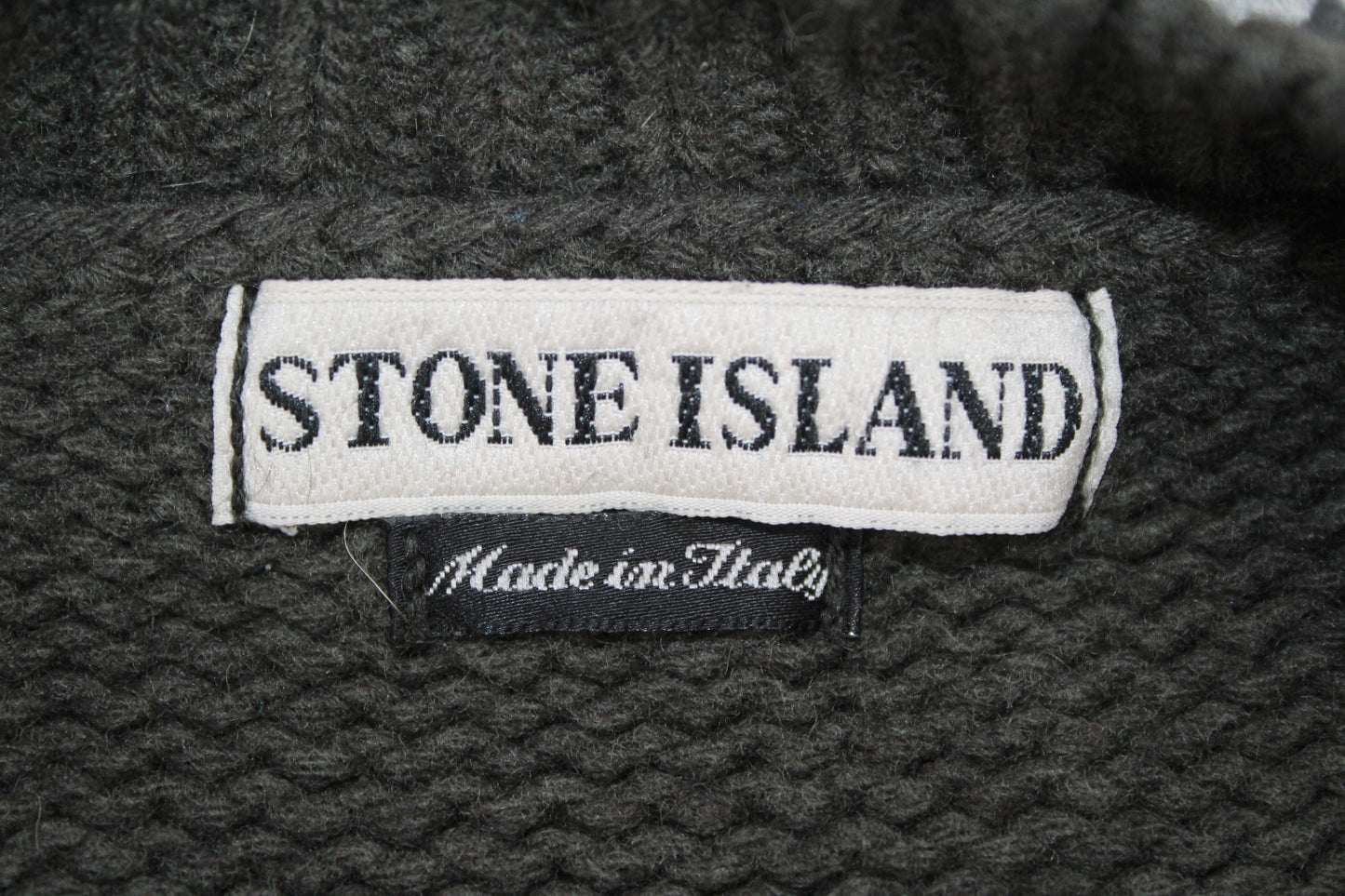 VINTAGE STONE ISLAND AW 1997 COMPASS LOGO KNIT WOOL JUMPER XL