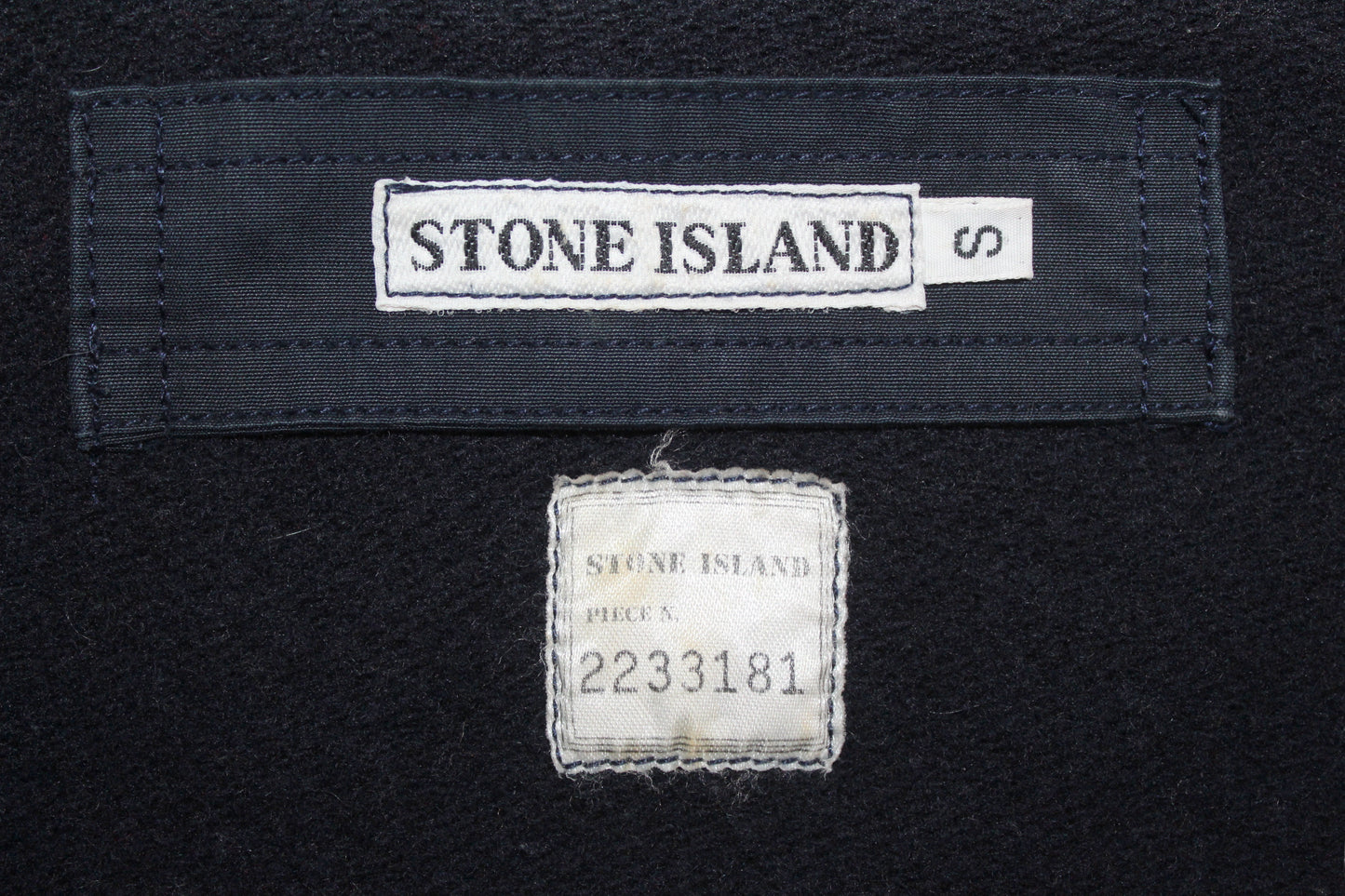 VINTAGE STONE ISLAND AW 1986 MONTGOMERY WOOL DUFFLE COAT MEDIUM