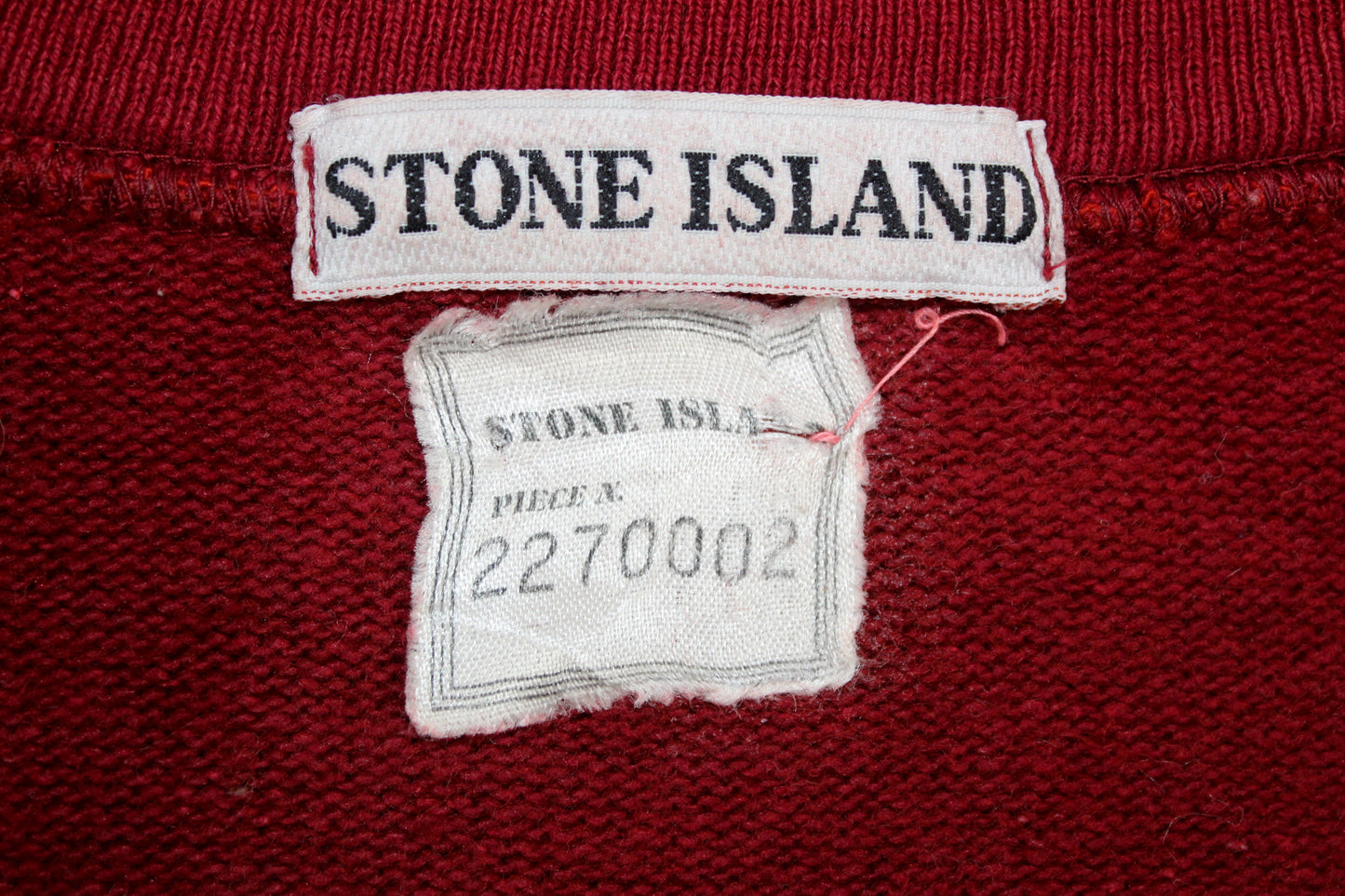 VINTAGE STONE ISLAND AW 1989 ZIPPED MOCK NECK WOOL SWEATSHIRT MEDIUM