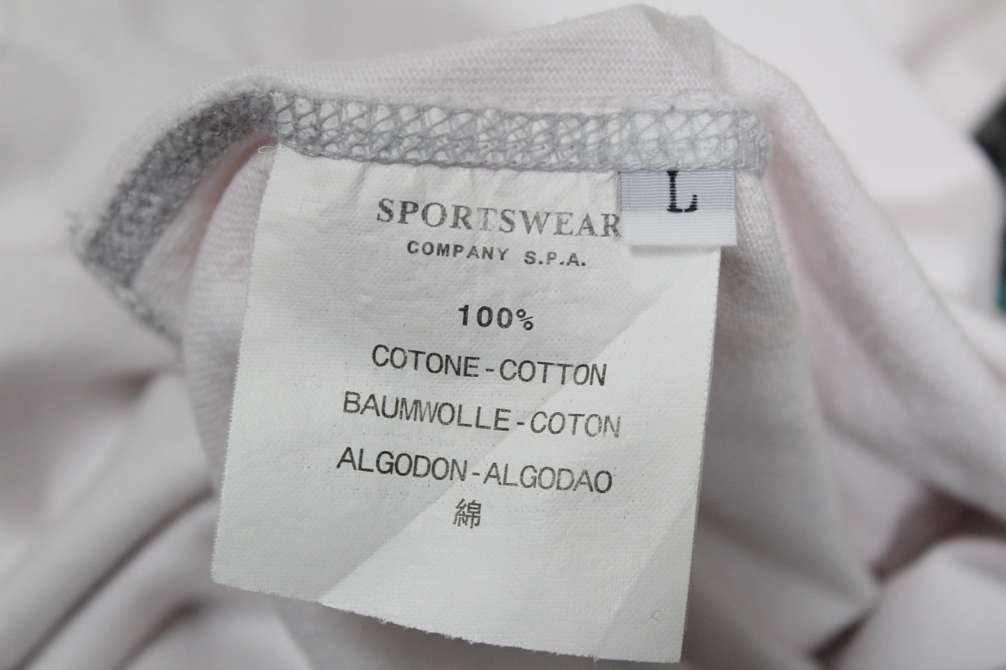 VINTAGE STONE ISLAND SS 2001 HALF ZIP COMPASS LOGO T-SHIRT LARGE
