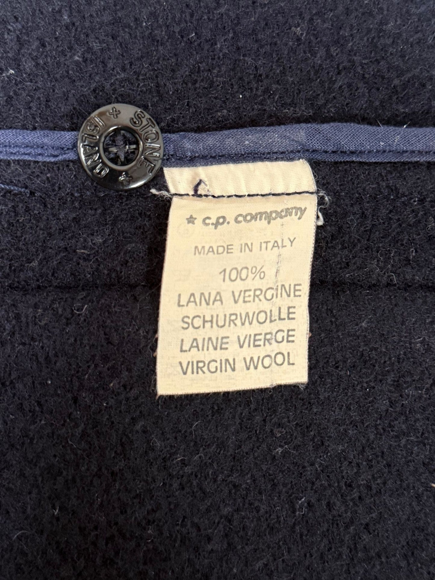 VINTAGE STONE ISLAND AW 1986 MONTGOMERY WOOL DUFFLE COAT MEDIUM