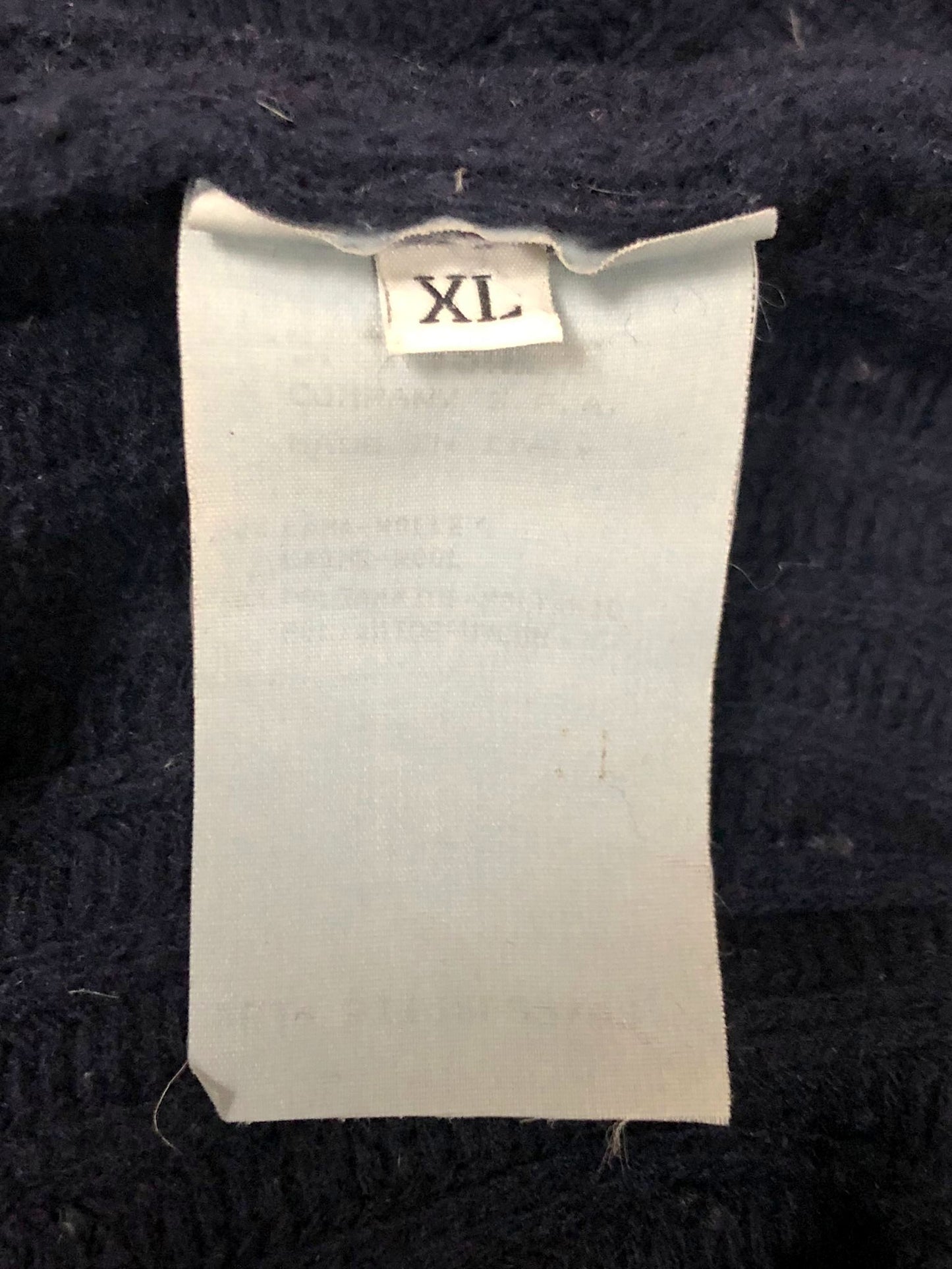 STONE ISLAND 90'S VINTAGE BUTTONED ROLL NECK KNIT WOOL JUMPER XL