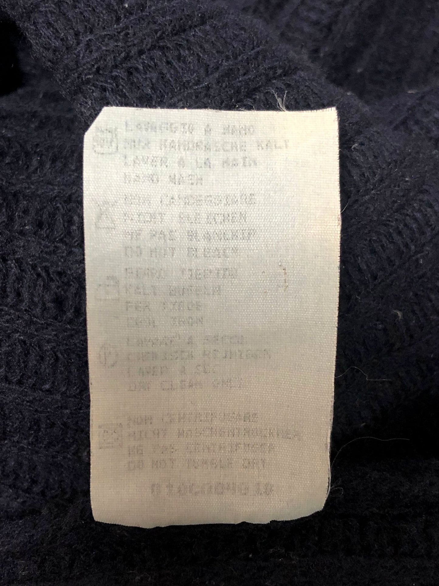 STONE ISLAND 90'S VINTAGE BUTTONED ROLL NECK KNIT WOOL JUMPER XL
