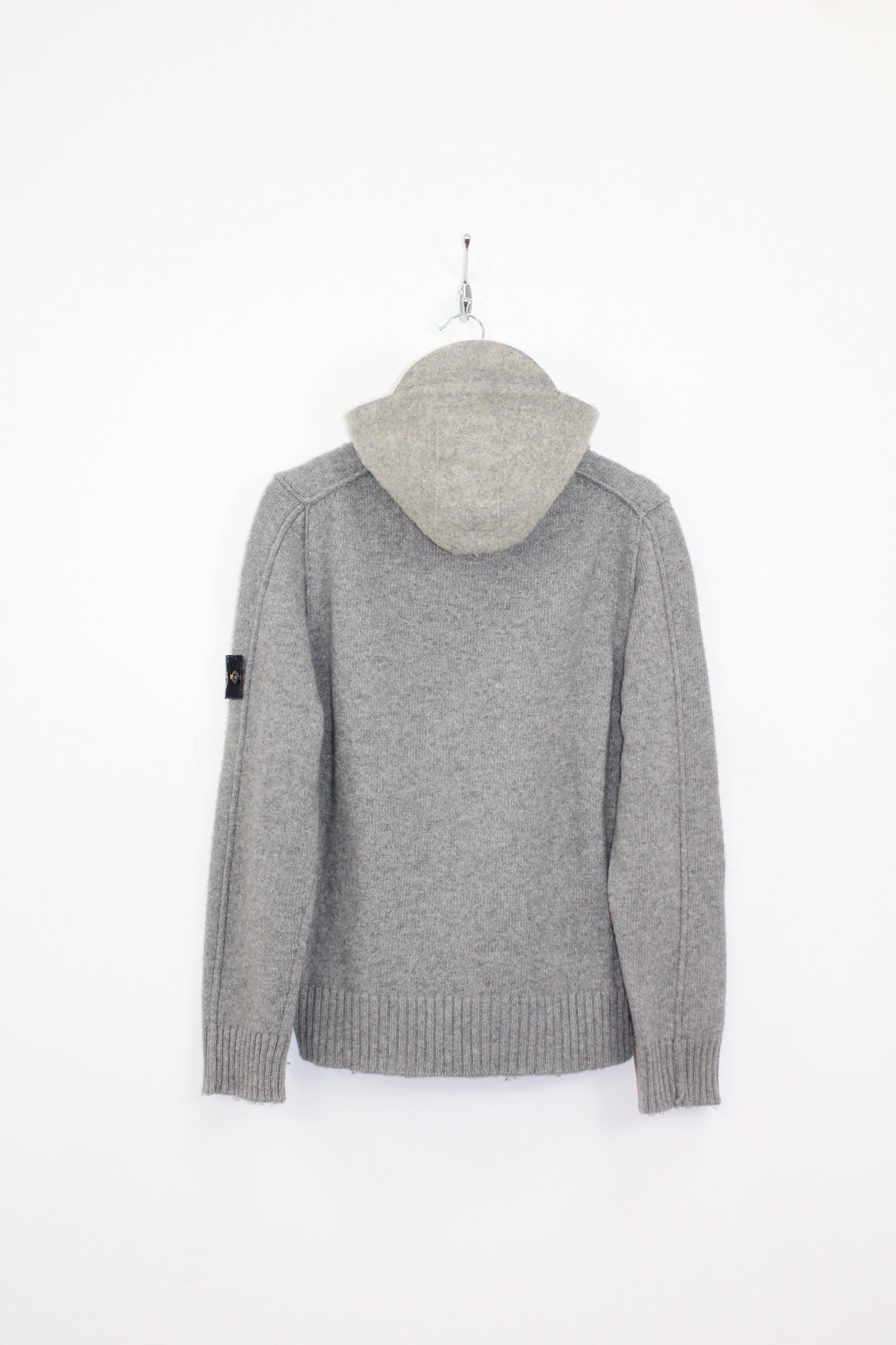 STONE ISLAND AW 2008 WOOL ZIPPED HOODIE JUMPER MEDIUM