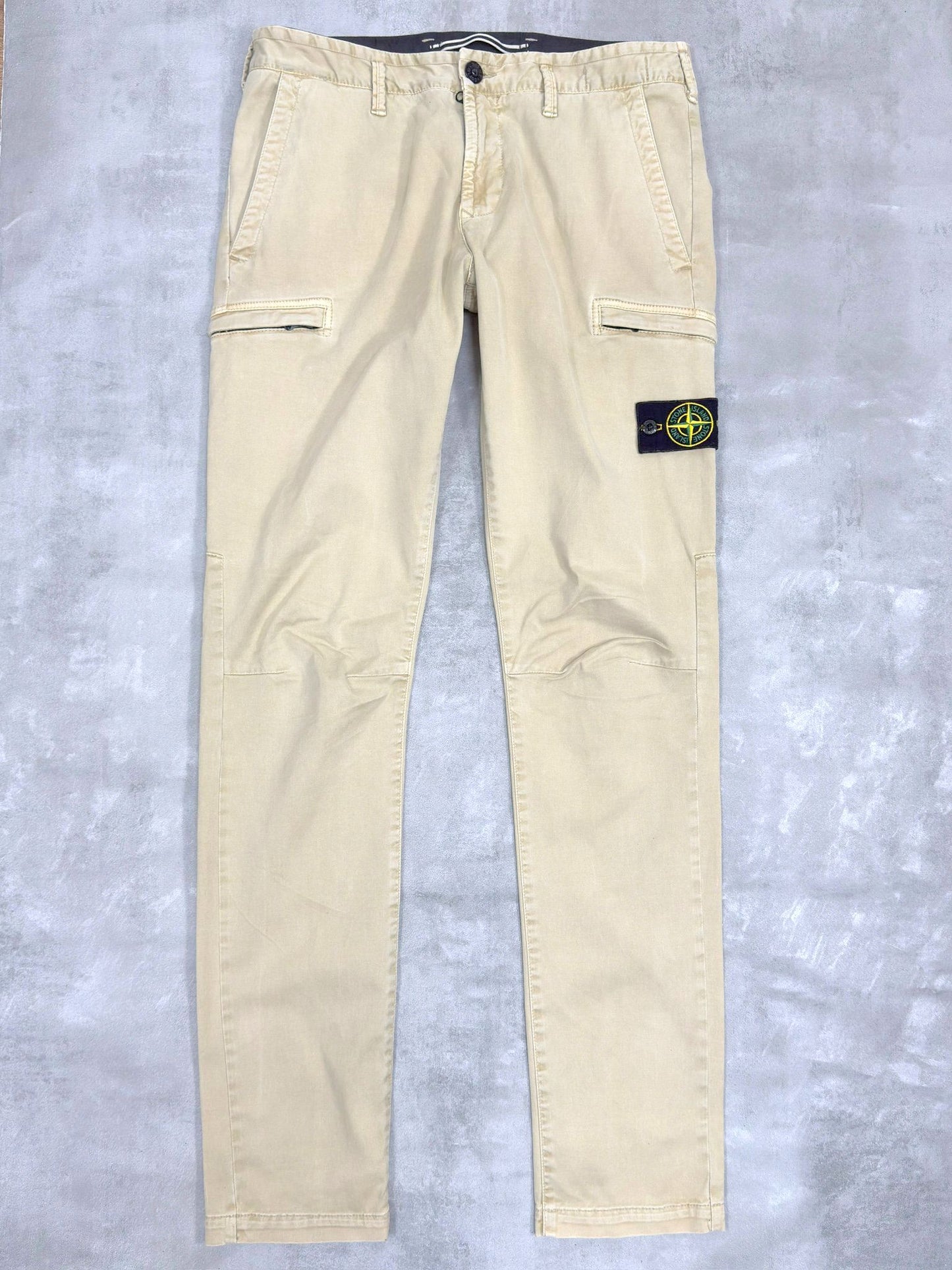 STONE ISLAND AW 2021 TYPE SK SKINNY FIT CARGO TROUSERS W 32" x L 34"