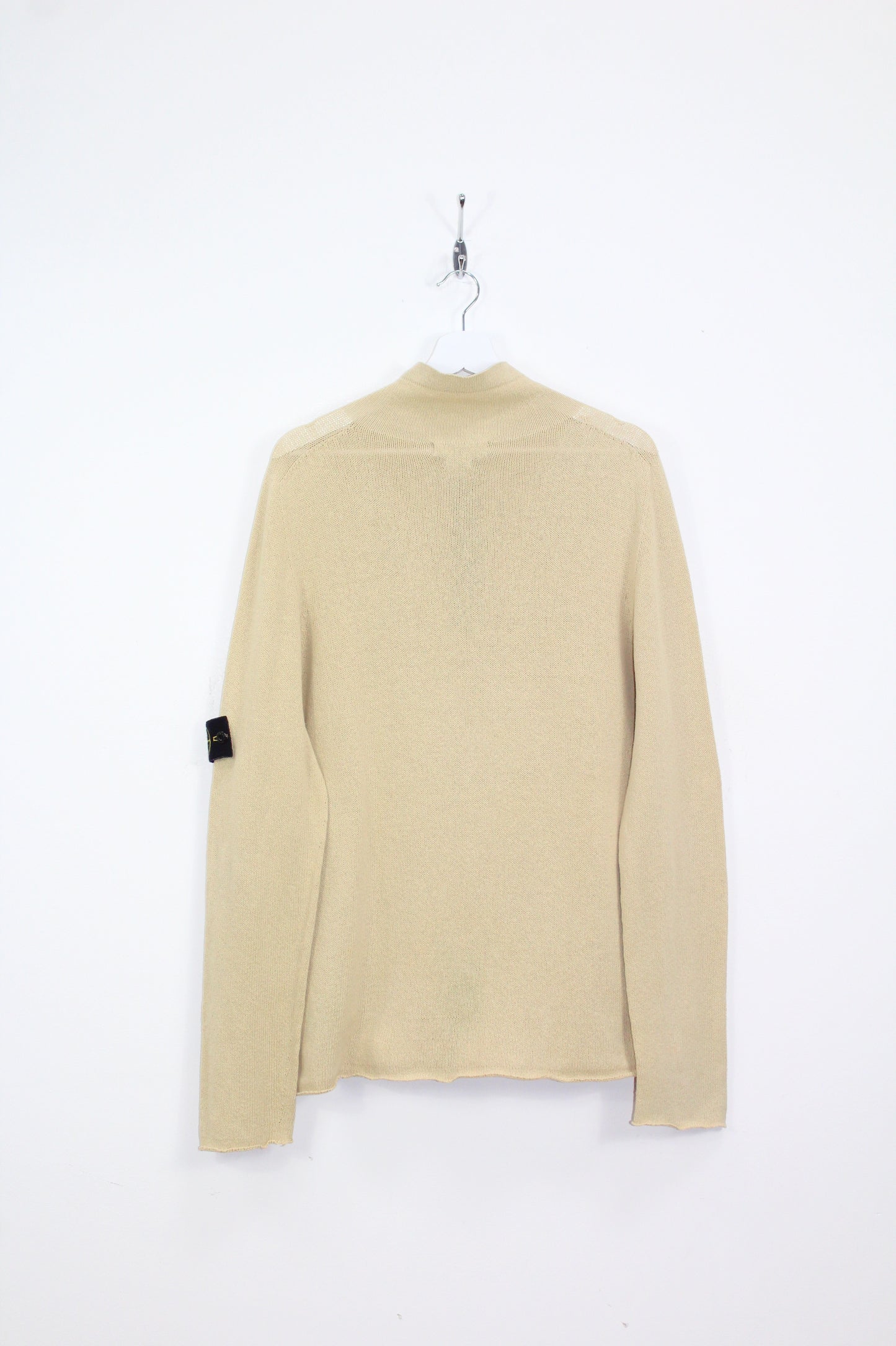 VINTAGE STONE ISLAND SS 2004 1/4 ZIP COTTON KNIT SWEATSHIRT LARGE