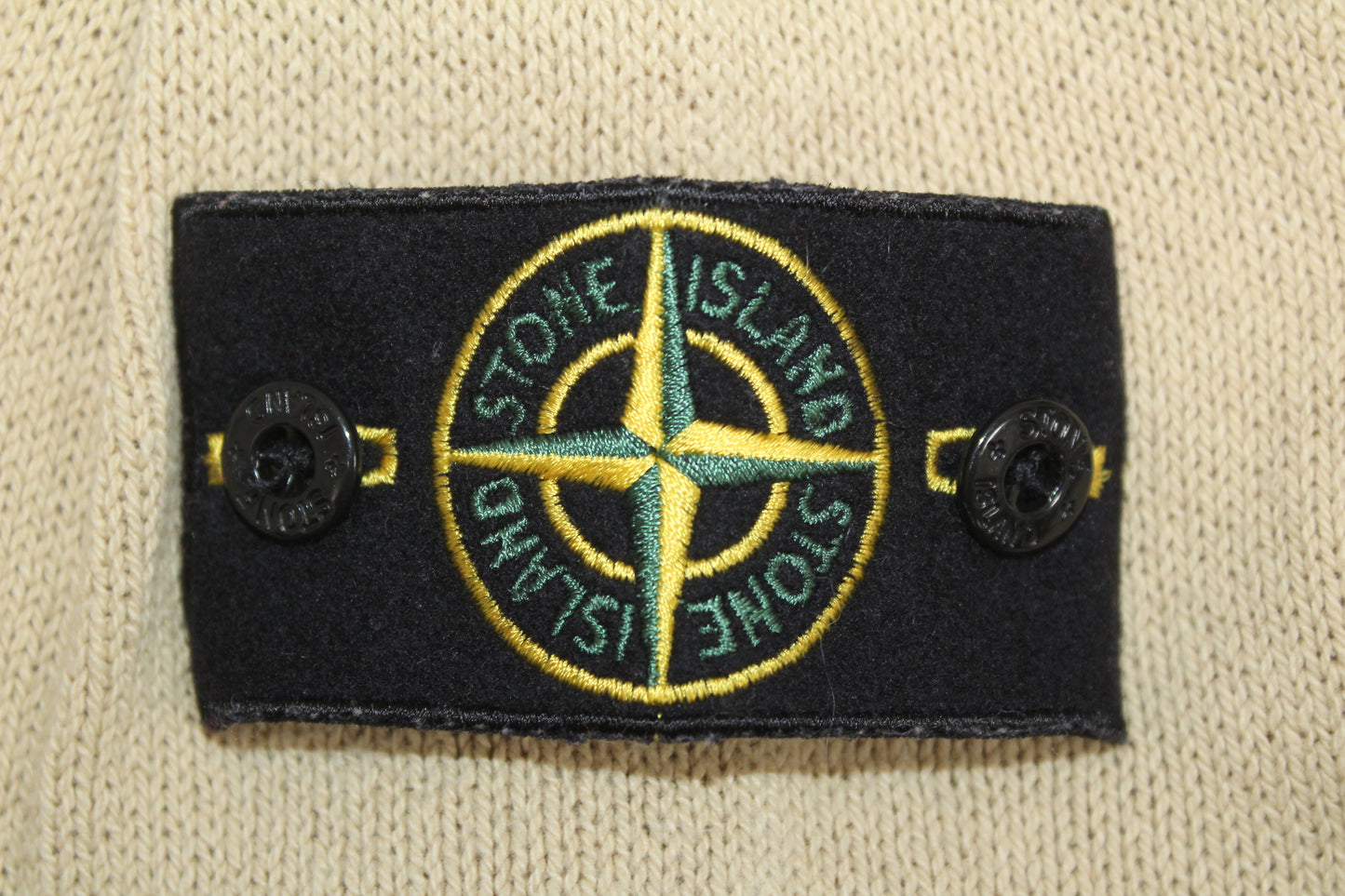 VINTAGE STONE ISLAND SS 2004 1/4 ZIP COTTON KNIT SWEATSHIRT LARGE