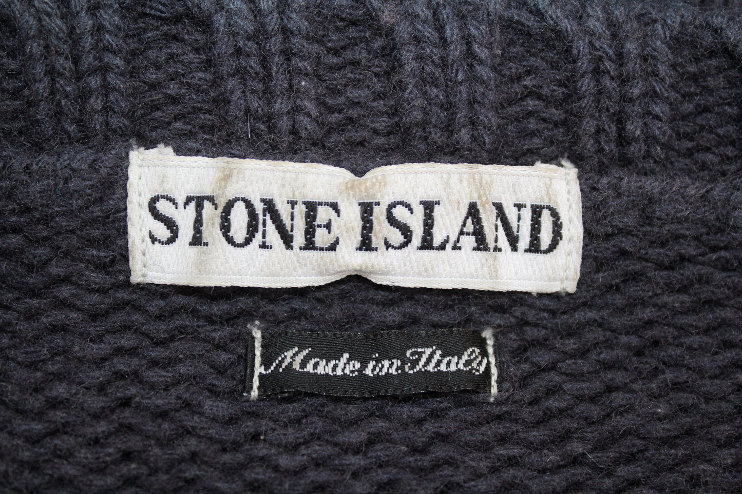 VINTAGE STONE ISLAND AW 1995 WOOL KNIT JUMPER LARGE