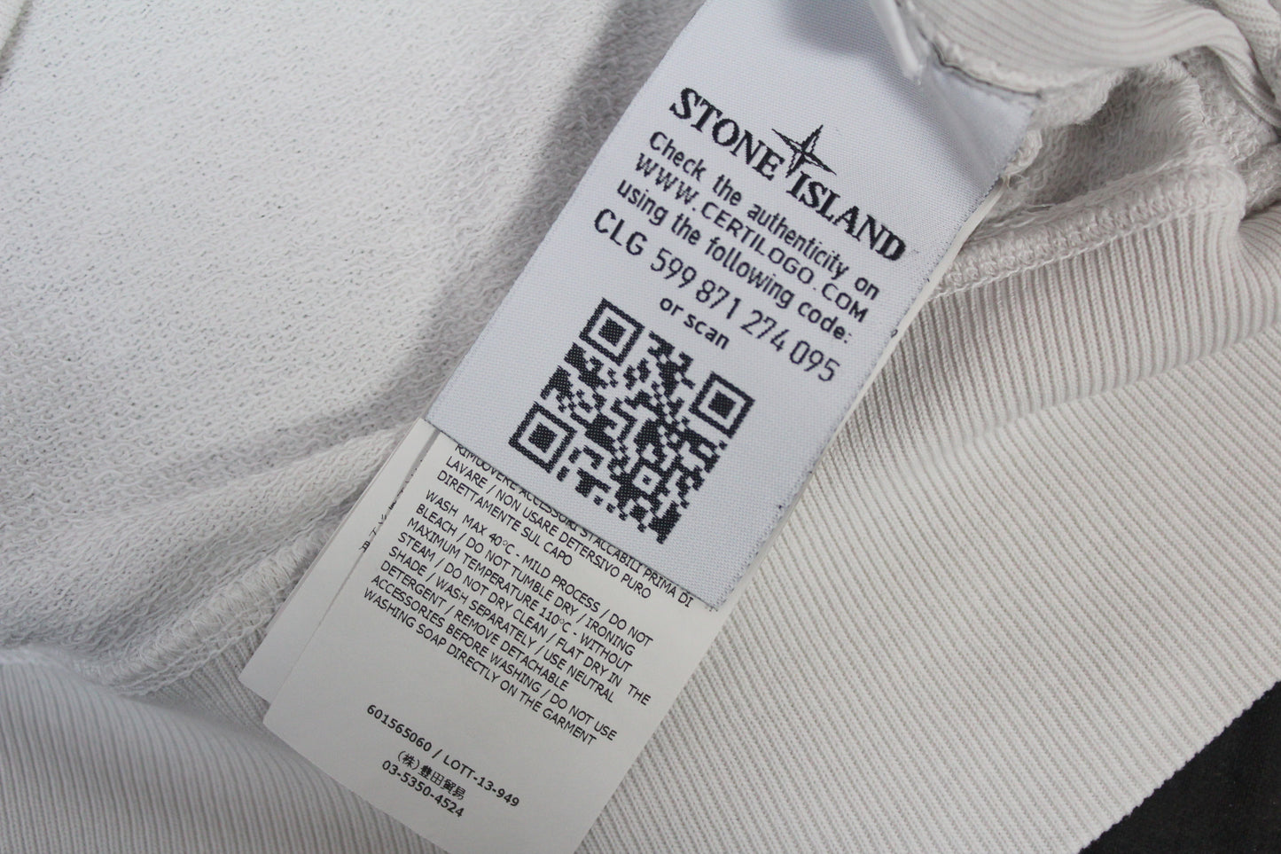 STONE ISLAND SS 2014 1/4 ZIP-BUTTONS SWEATSHIRT MEDIUM