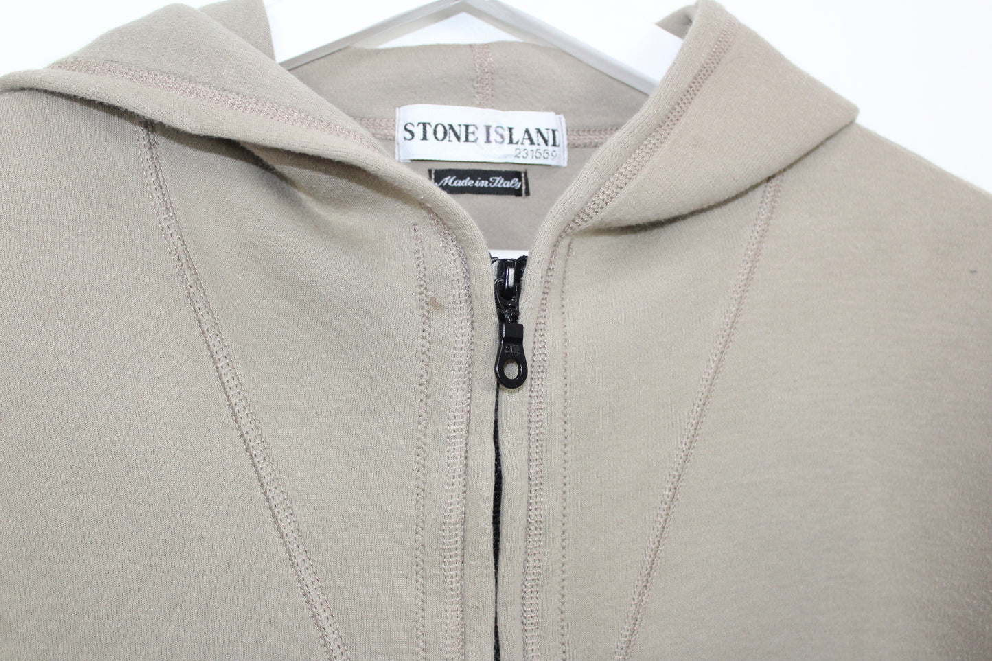VINTAGE STONE ISLAND SS 2001 ZIP UP HOODIE SWEATSHIRT LARGE