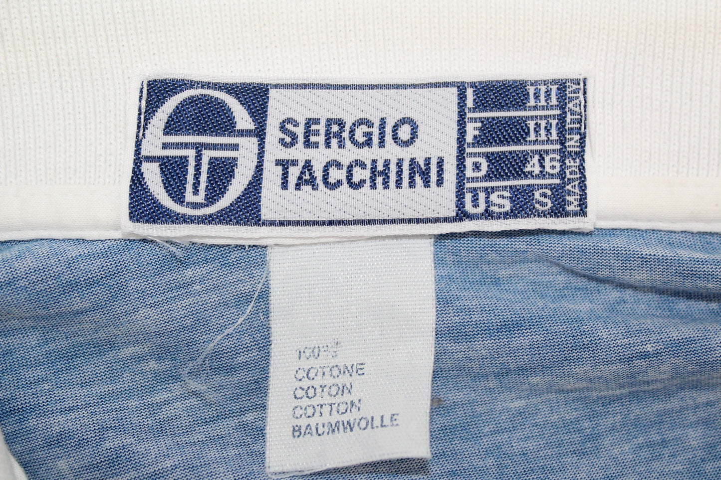 SERGIO TACCHINI VINTAGE MCENROE YOUNG LINE 1981 TENNIS POLO SHIRT SMALL