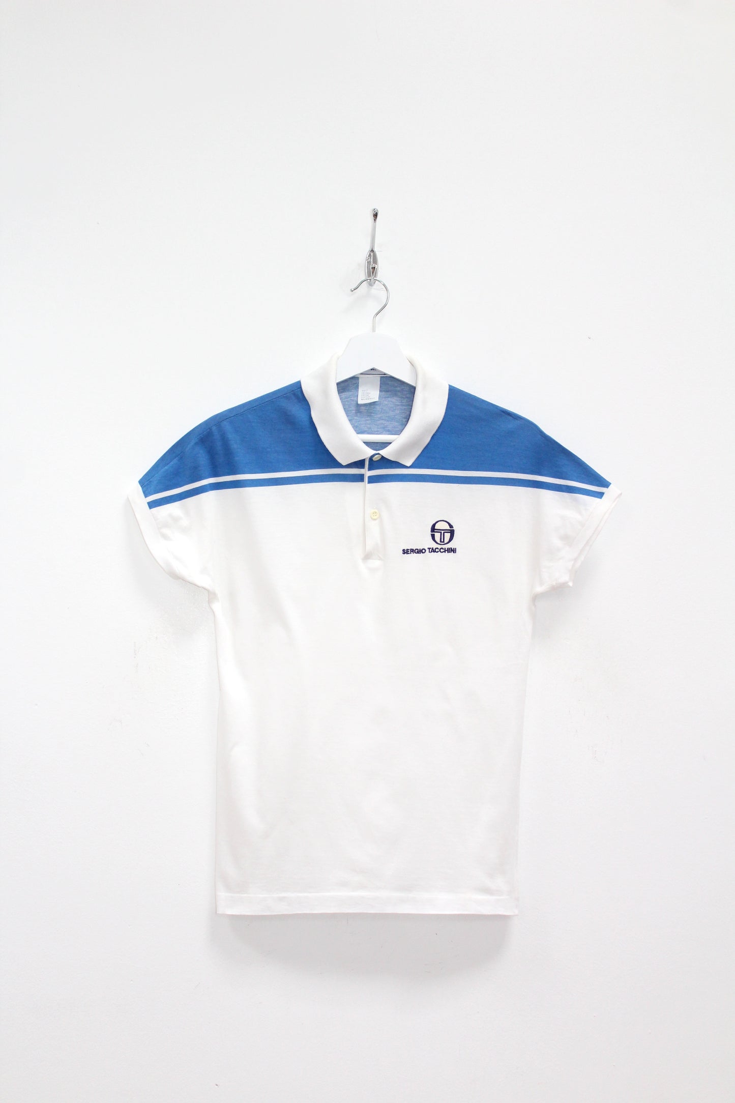 SERGIO TACCHINI VINTAGE MCENROE YOUNG LINE 1981 TENNIS POLO SHIRT SMALL