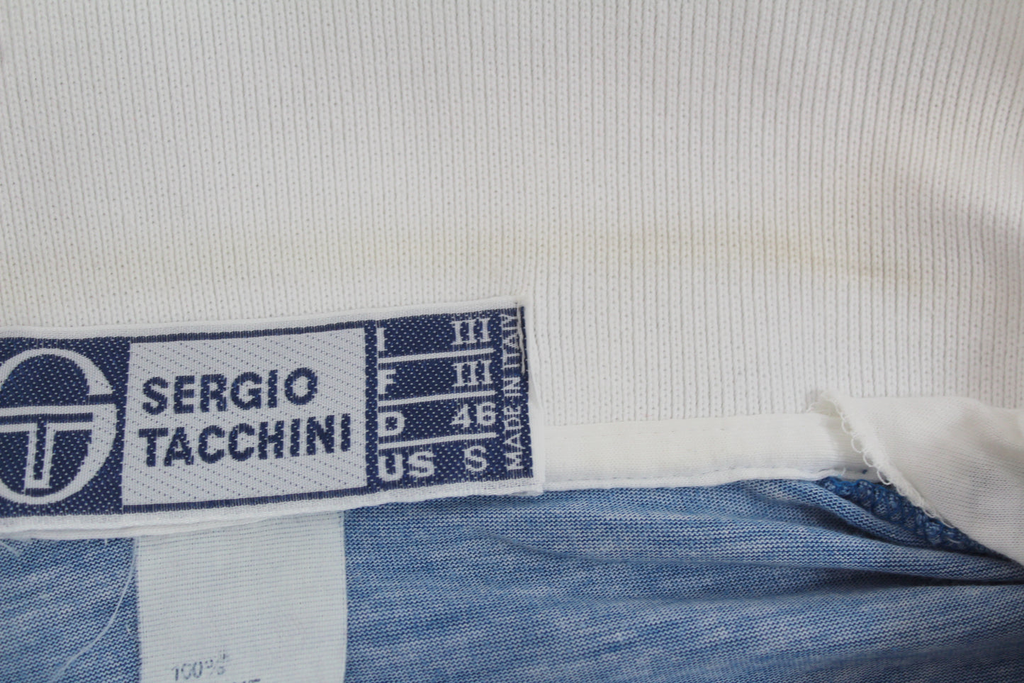 SERGIO TACCHINI VINTAGE MCENROE YOUNG LINE 1981 TENNIS POLO SHIRT SMALL