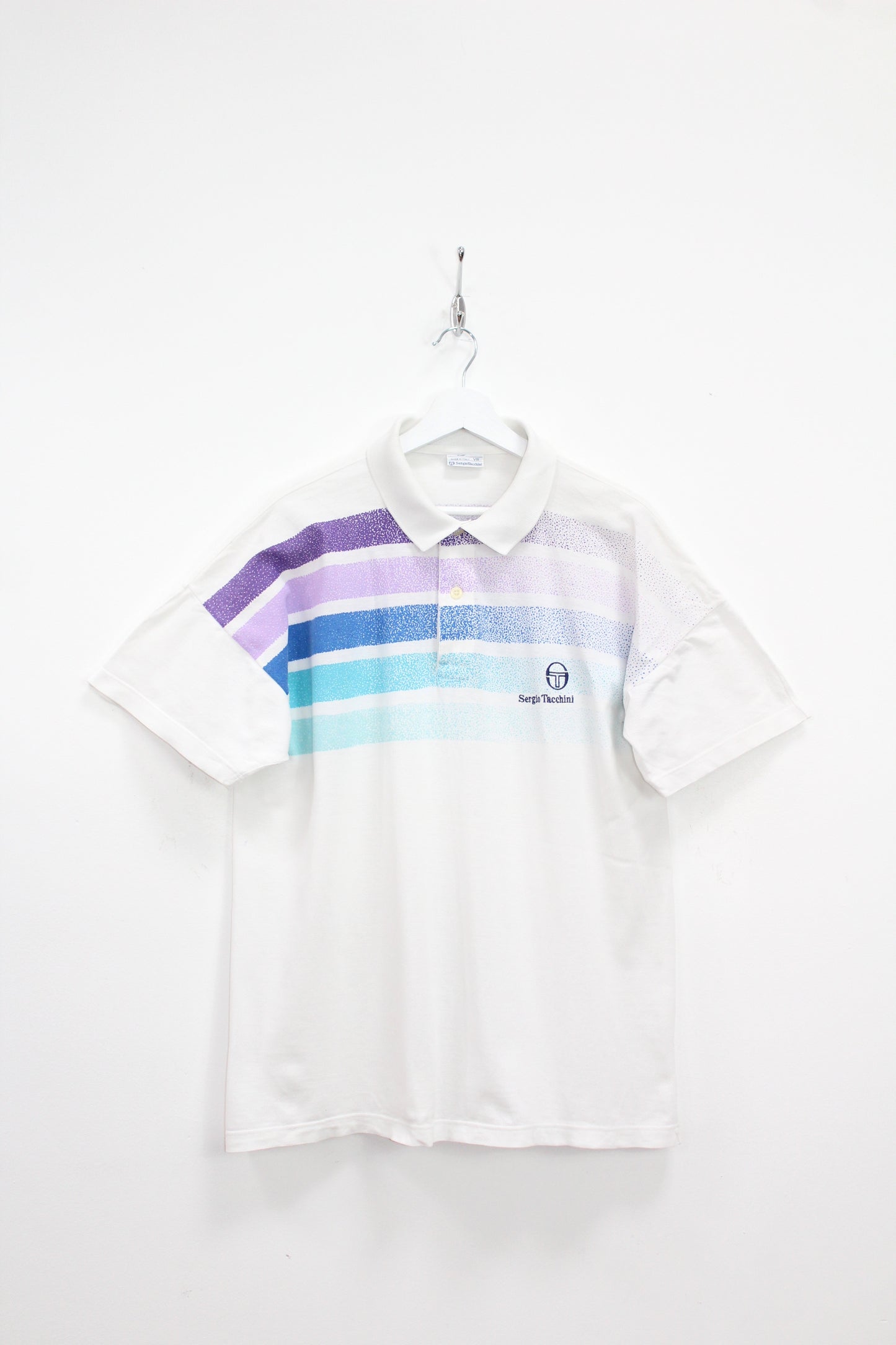 SERGIO TACCHINI VINTAGE WILANDER US OPEN 1988 TENNIS POLO SHIRT XXL