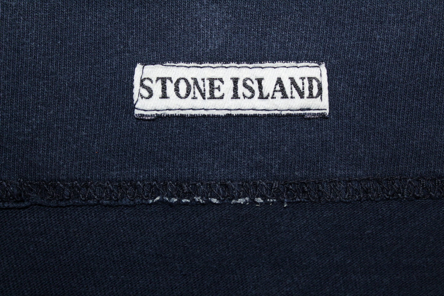 STONE ISLAND 80'S VINTAGE SS 1987 EMBROIDERED SPELL OUT SCRIPT LOGO T-SHIRT MEDIUM