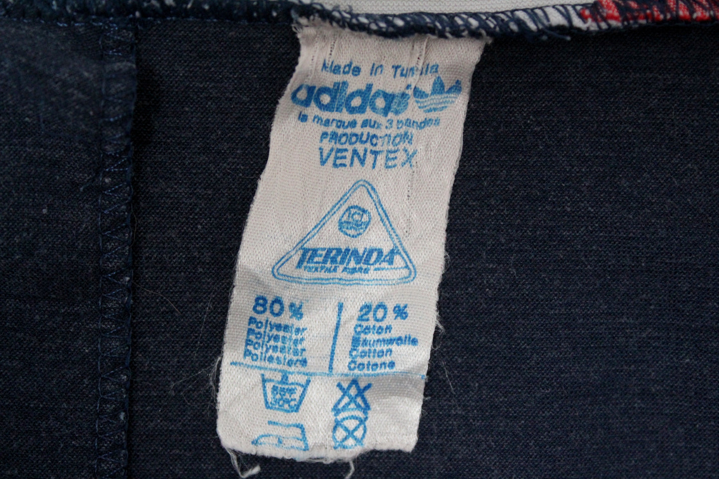 ADIDAS 80'S VINTAGE VENTEX CHALLENGER VELOUR TRACKSUIT TOP JACKET LARGE