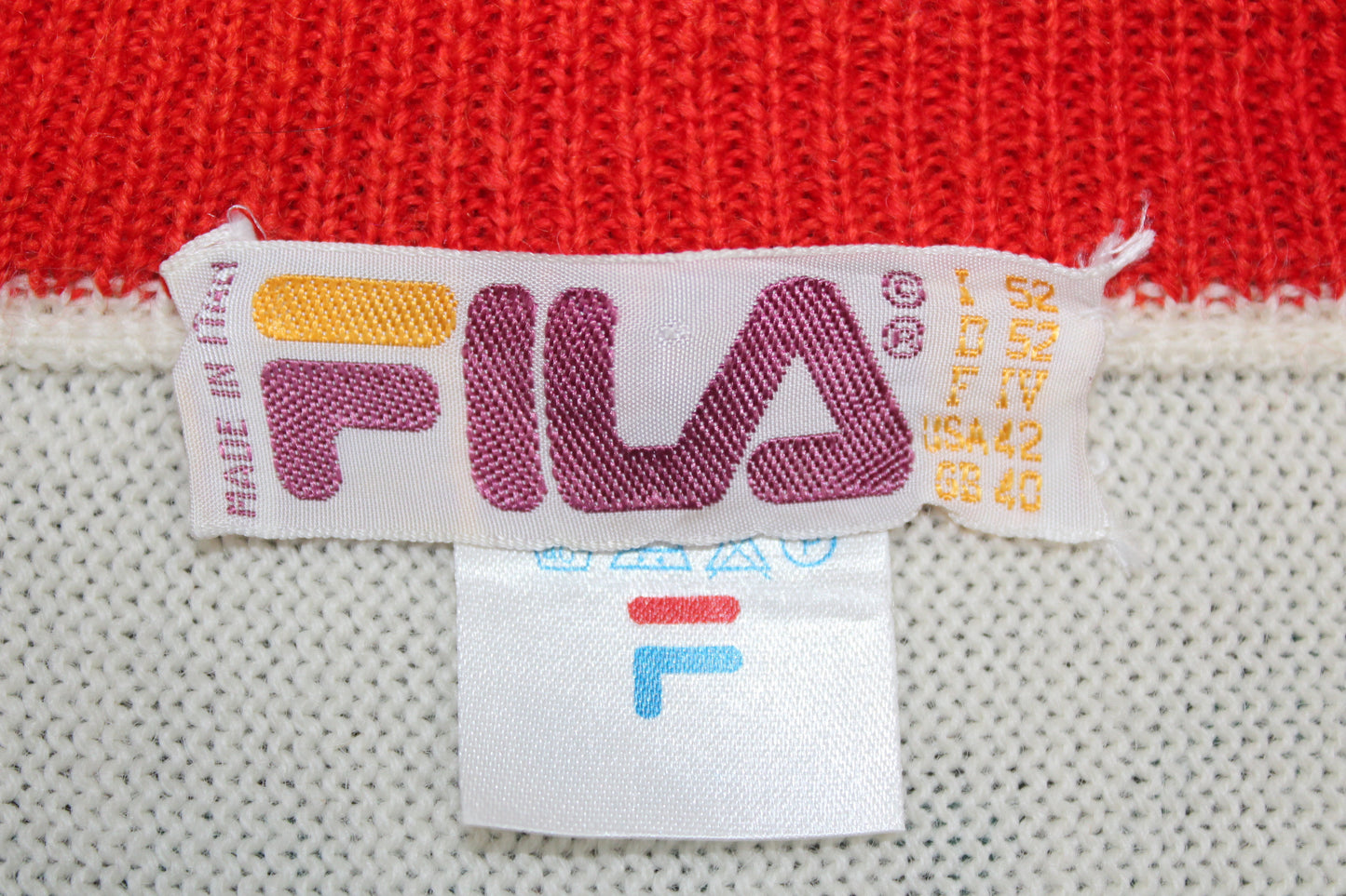 FILA 70'S VINTAGE VILAS 1978 WOOL JUMPER MEDIUM