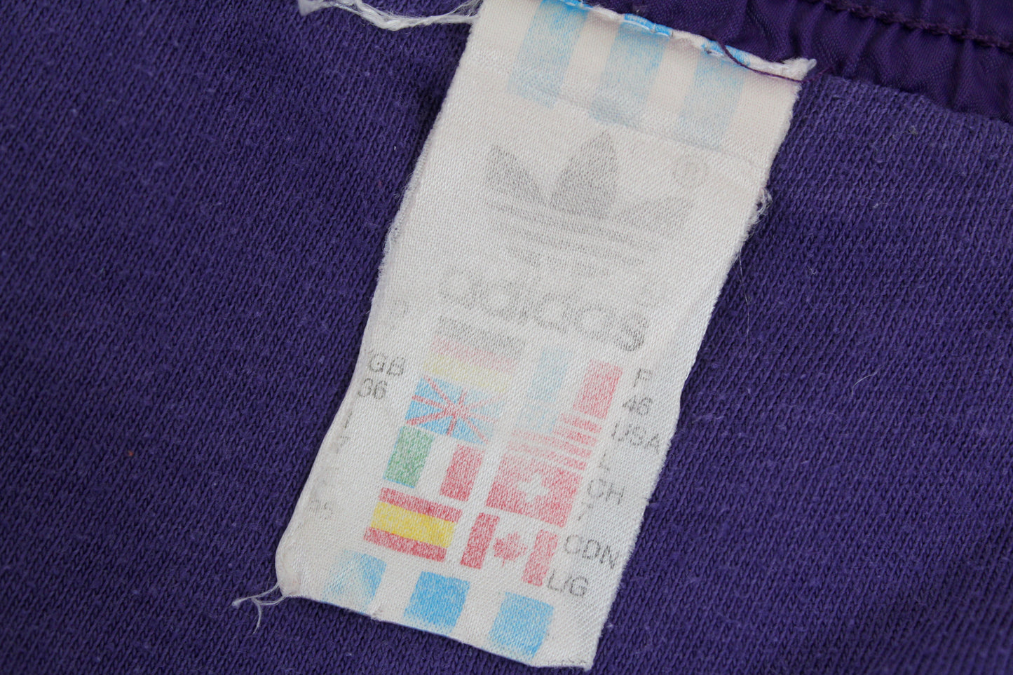 ADIDAS 80'S VINTAGE SHINY RUNNING SPRINTER NYLON SHORTS D7 LARGE