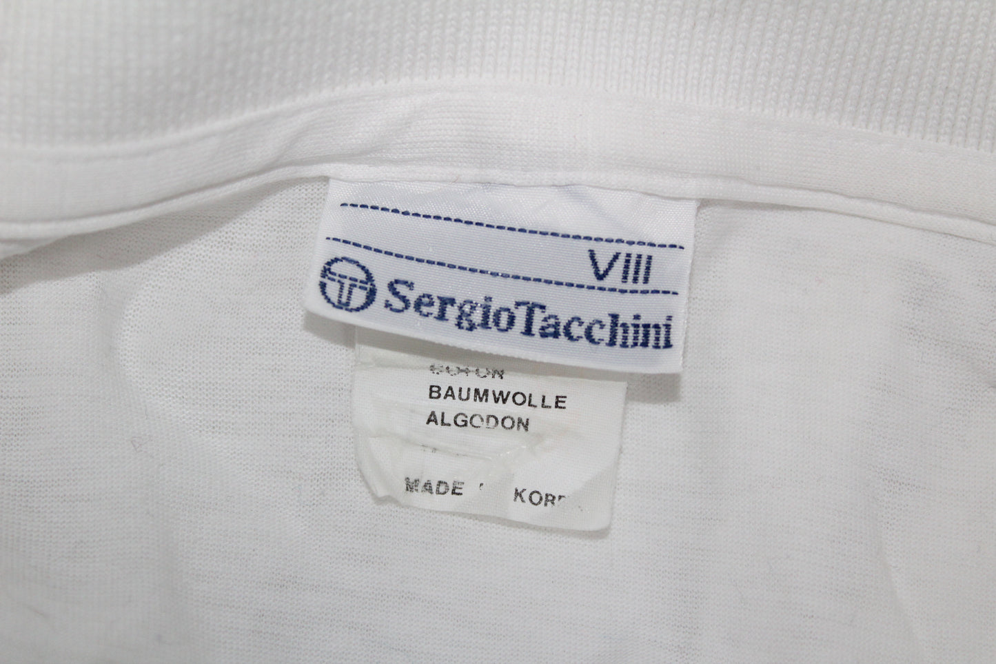 SERGIO TACCHINI 80'S VINTAGE SAMPRAS US OPEN 1989 TENNIS POLO SHIRT XXL