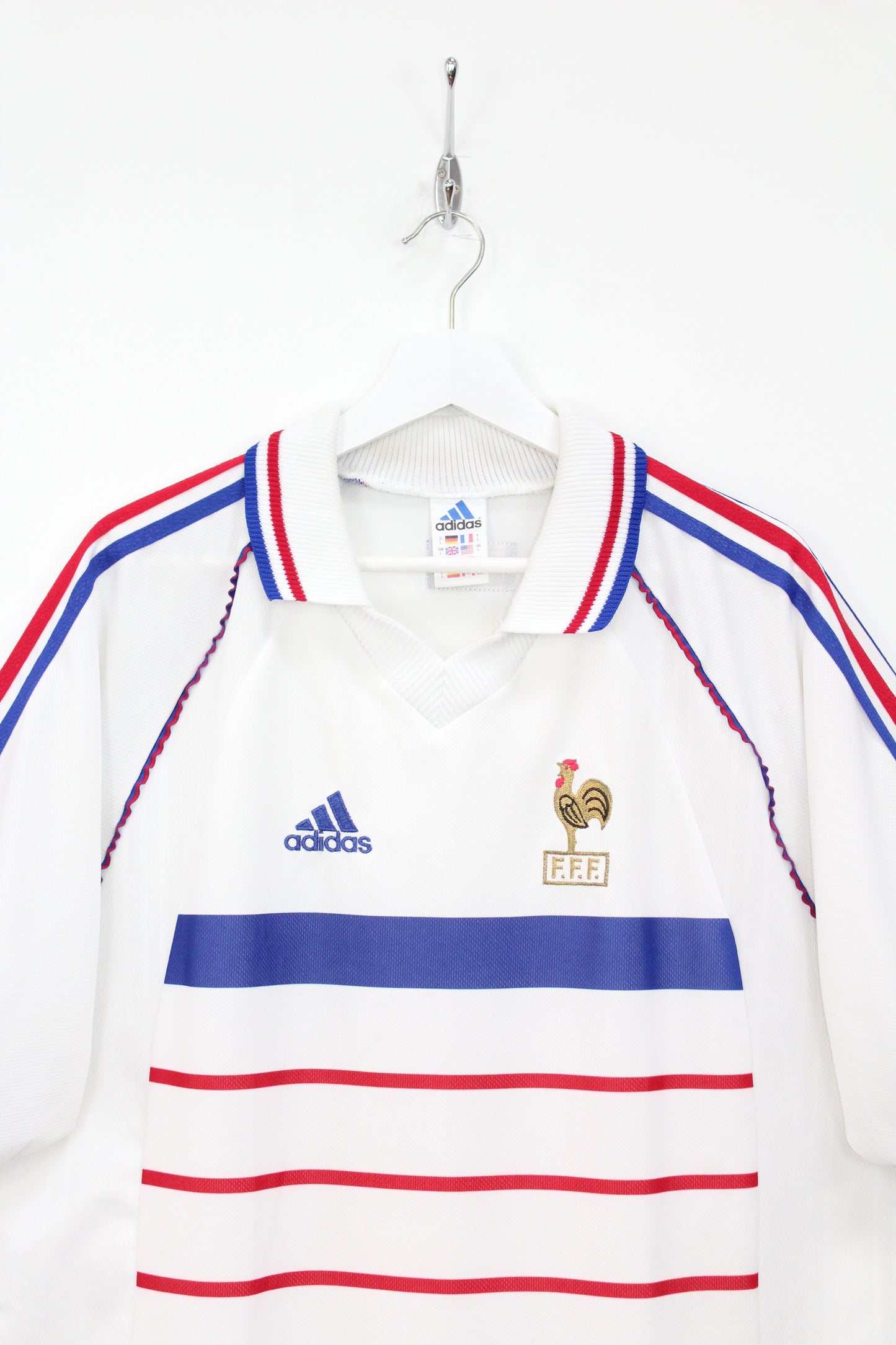 FRANCE 1998-00 VINTAGE ADIDAS AWAY FOOTBALL SHIRT LARGE