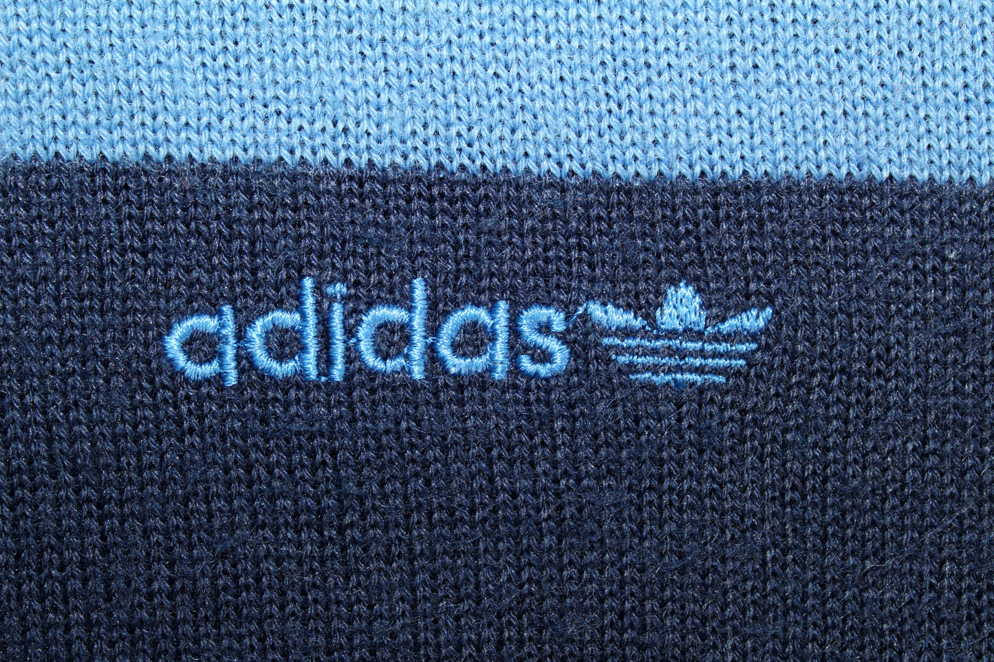 ADIDAS 80'S VINTAGE WOOL KNIT SWEATSHIRT MEDIUM