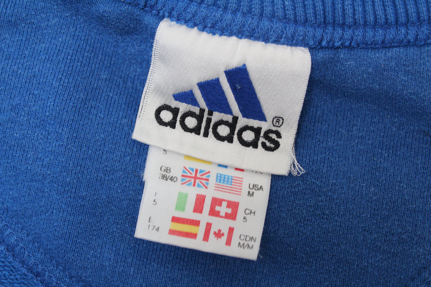 ADIDAS 90'S VINTAGE EMBROIDERED LOGO SWEATSHIRT D5 MEDIUM