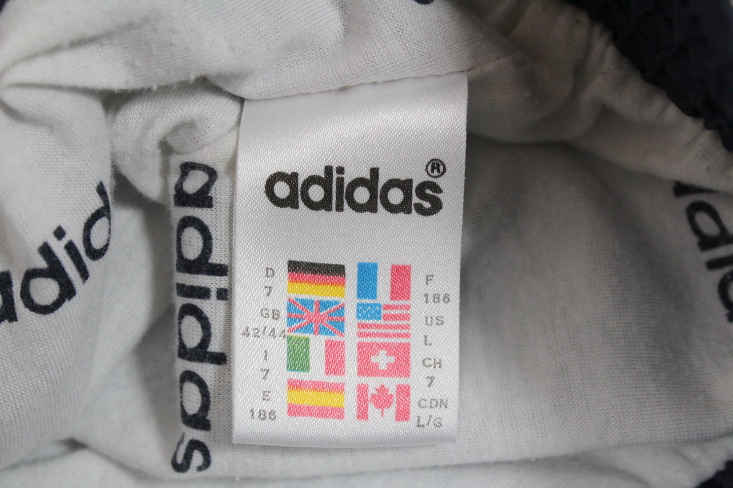 ADIDAS 90'S VINTAGE TRACKSUIT TOP JACKET D7 XL