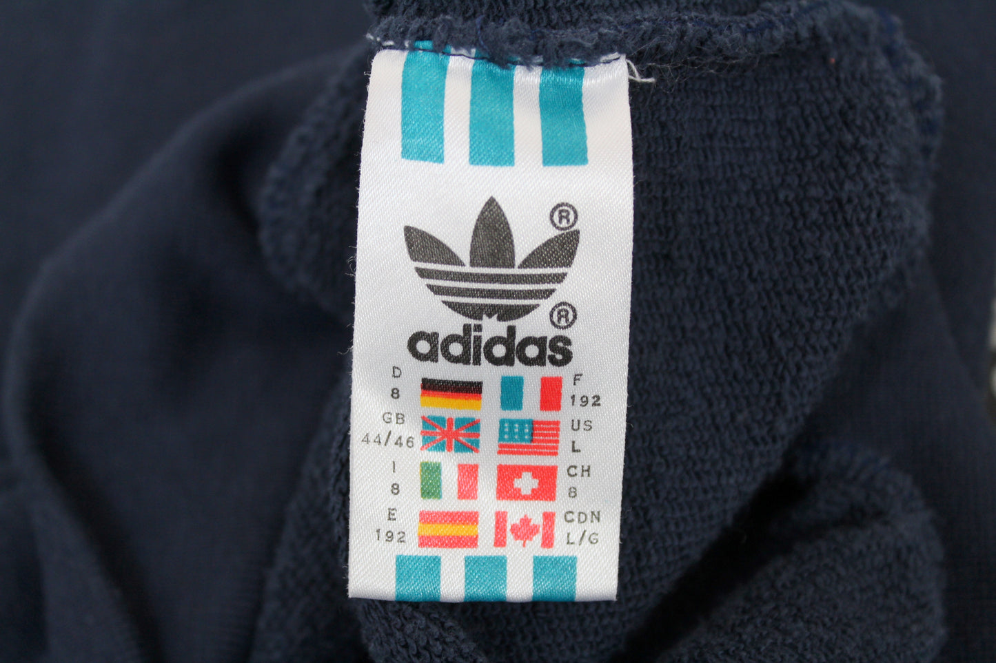 ADIDAS 90'S VINTAGE NAVY SWEATSHIRT D8 XXL