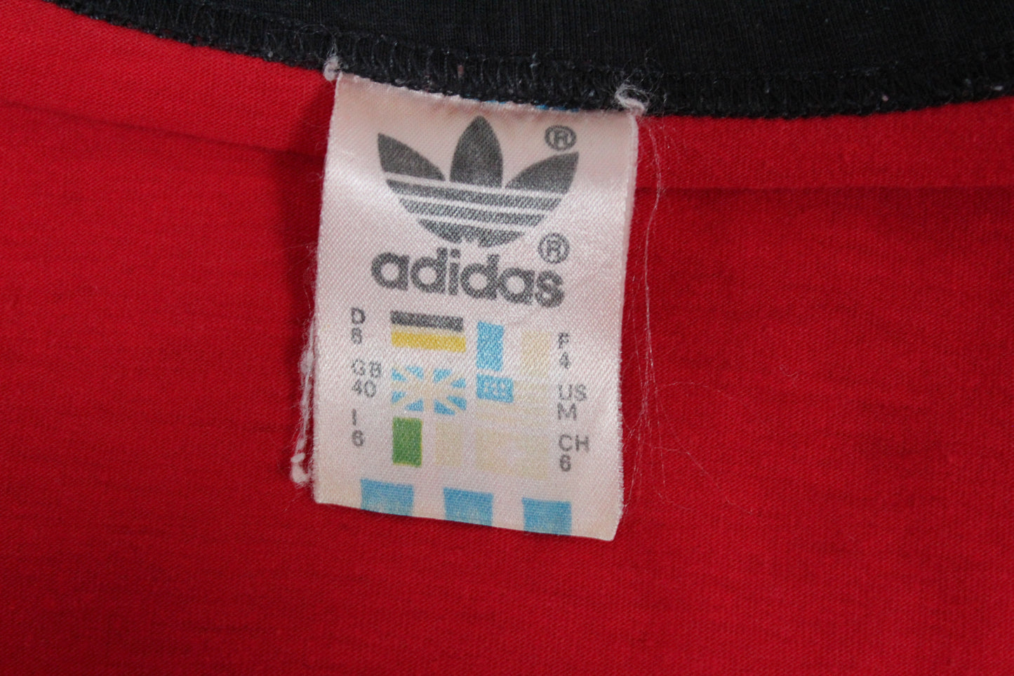 ADIDAS USA 80'S VINTAGE T-SHIRT D6 LARGE