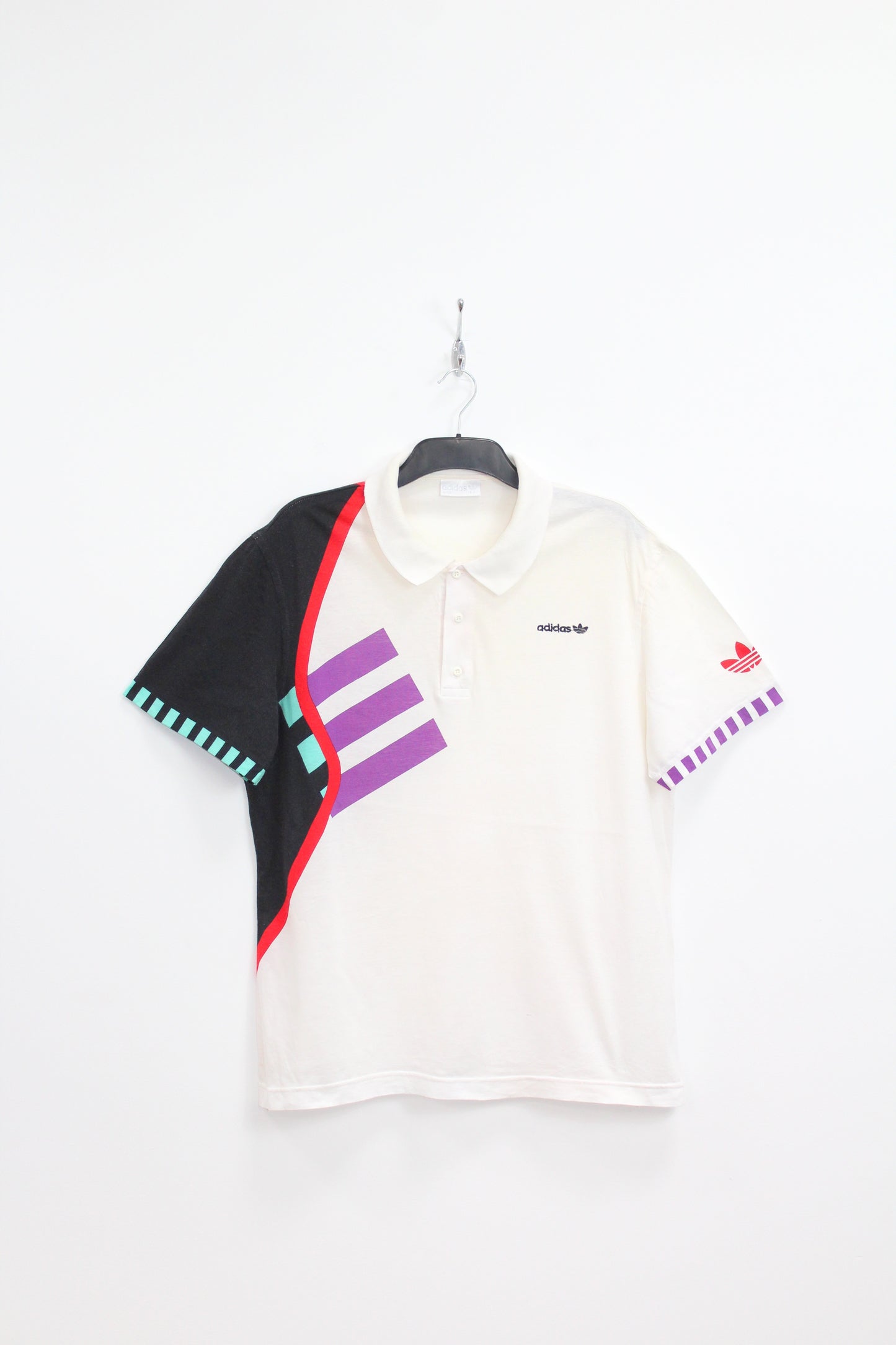 ADIDAS 80'S VINTAGE TENNIS POLO SHIRT XL