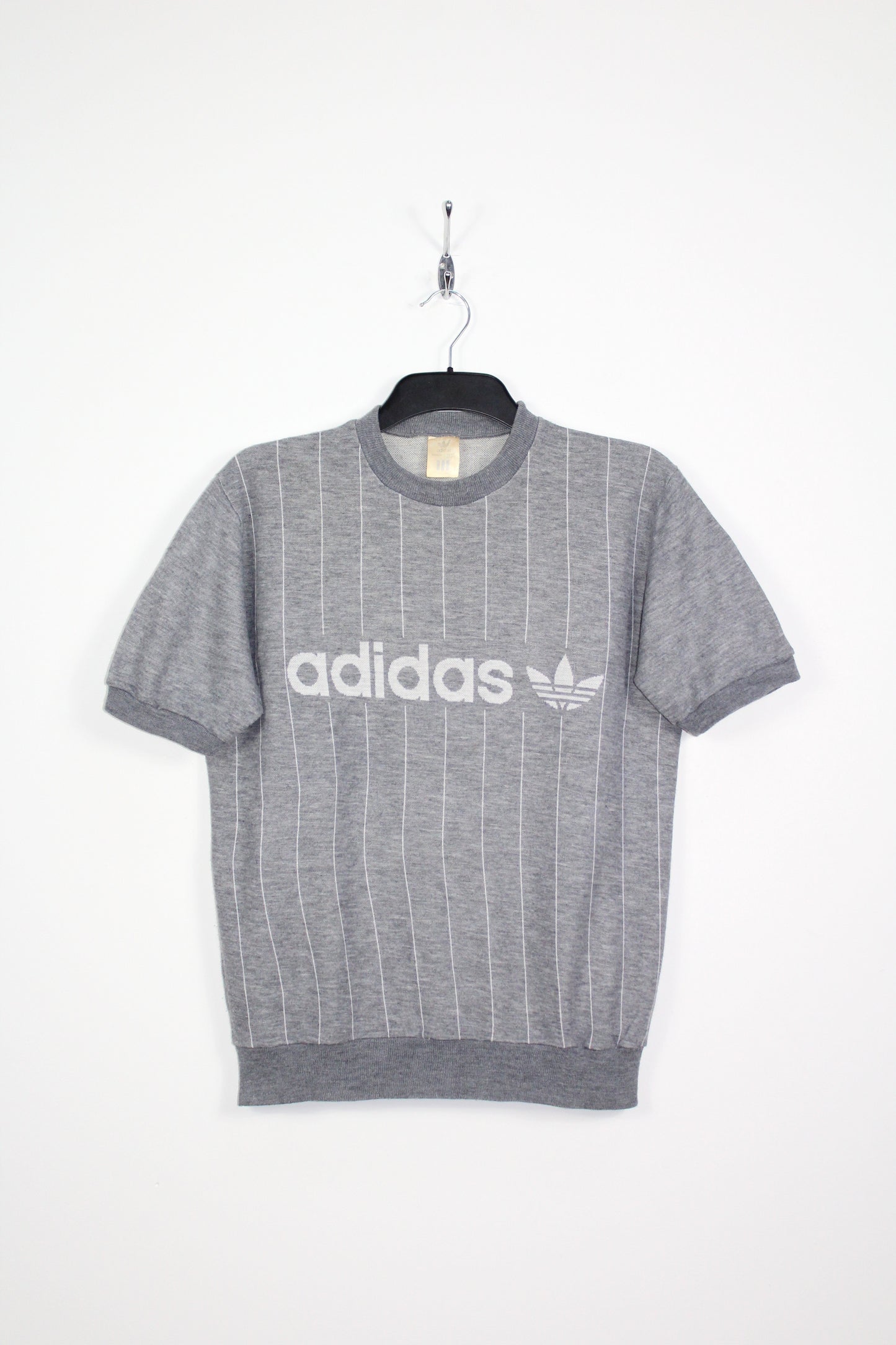 ADIDAS 70'S VINTAGE PINSTRIPE SLEEVELESS SWEATSHIRT MEDIUM