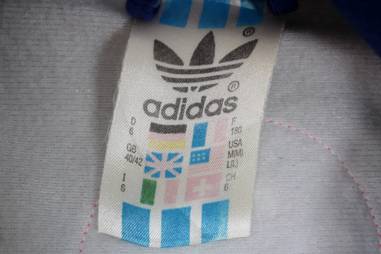 ADIDAS 90'S VINTAGE TRACKSUIT TOP JACKET D6 LARGE