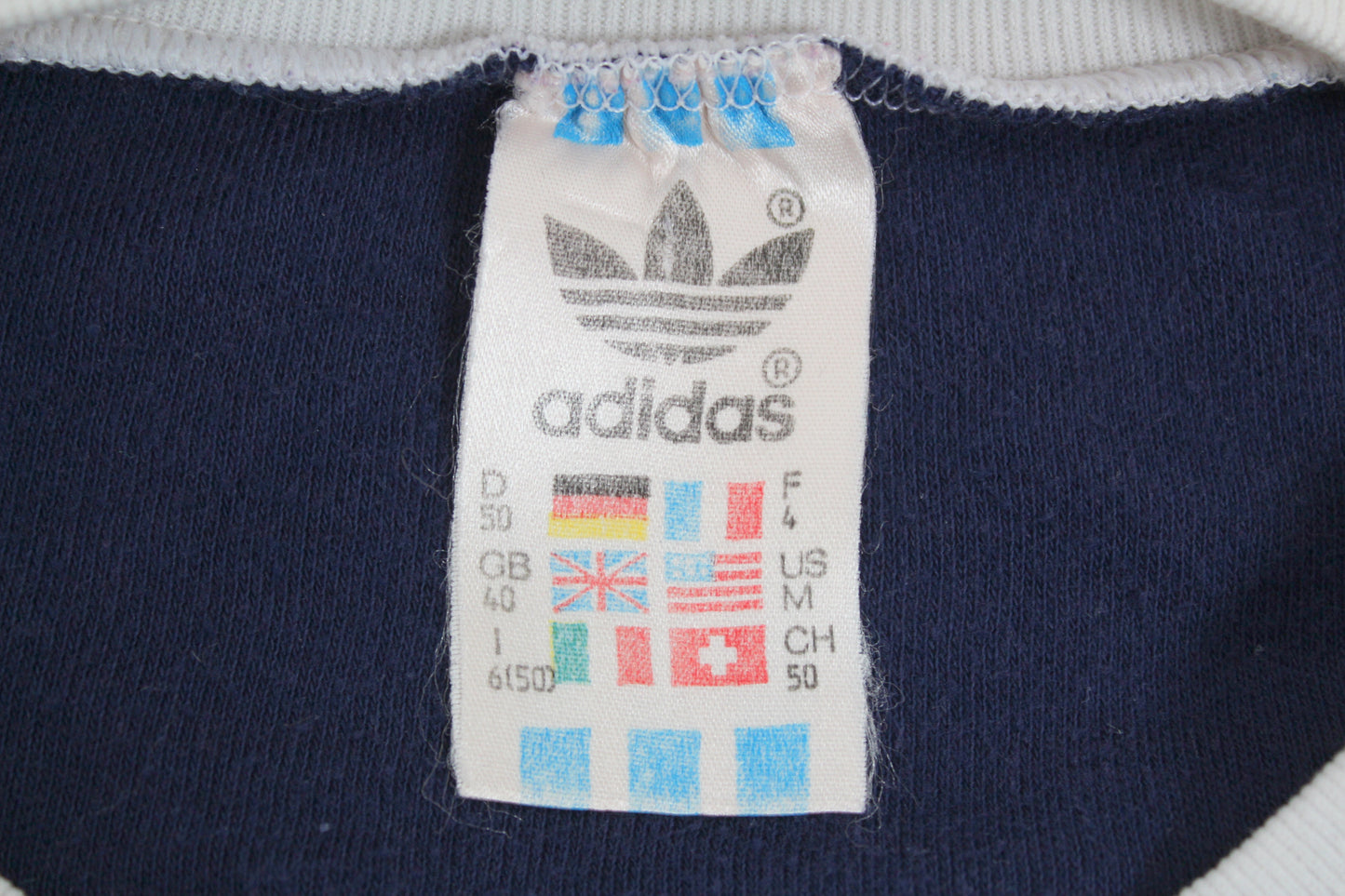 ADIDAS 80'S VINTAGE FIRST EUROPA T-SHIRT MEDIUM